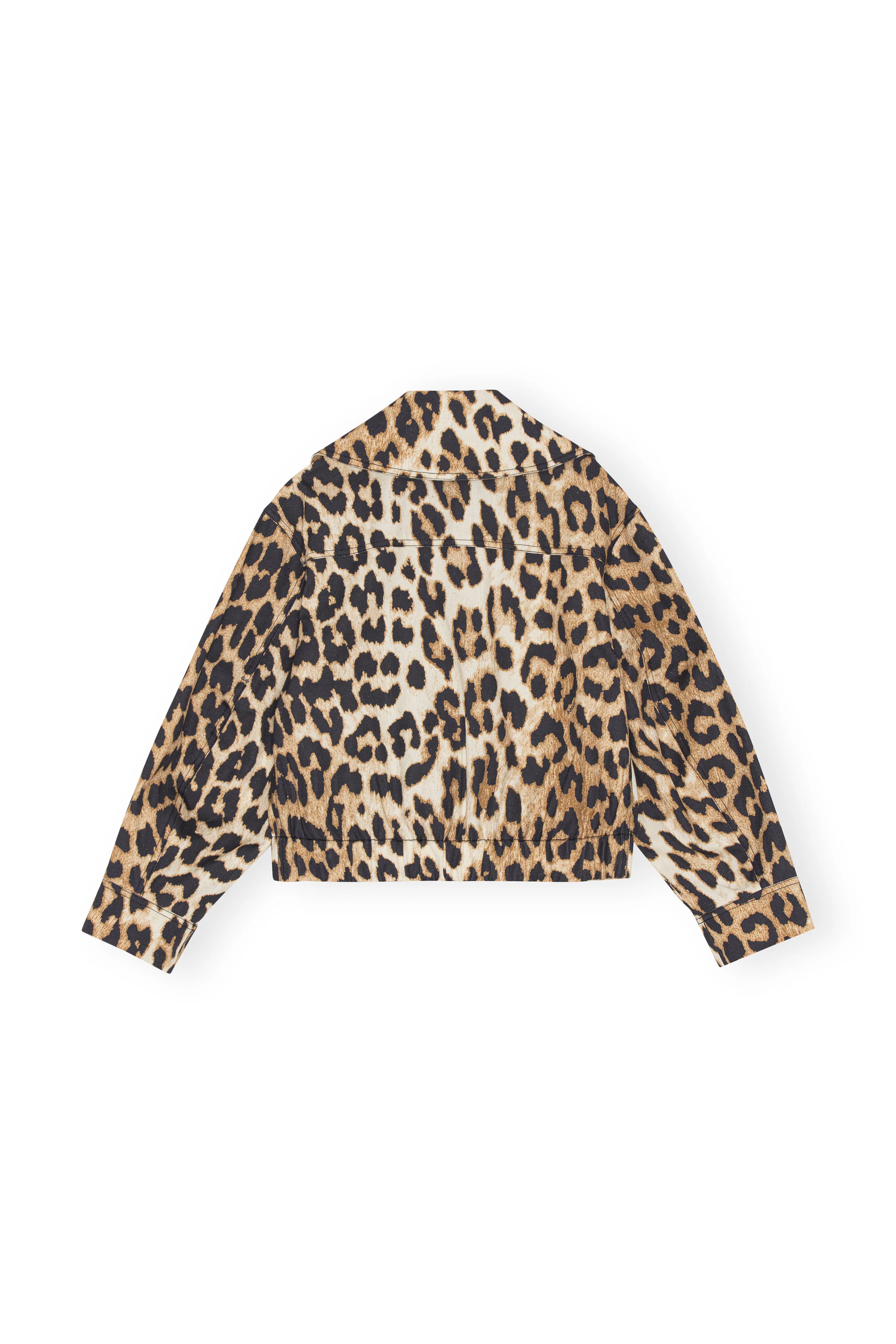 Short Leopard Jacket | Big Leopard Almond Milk - Image 2