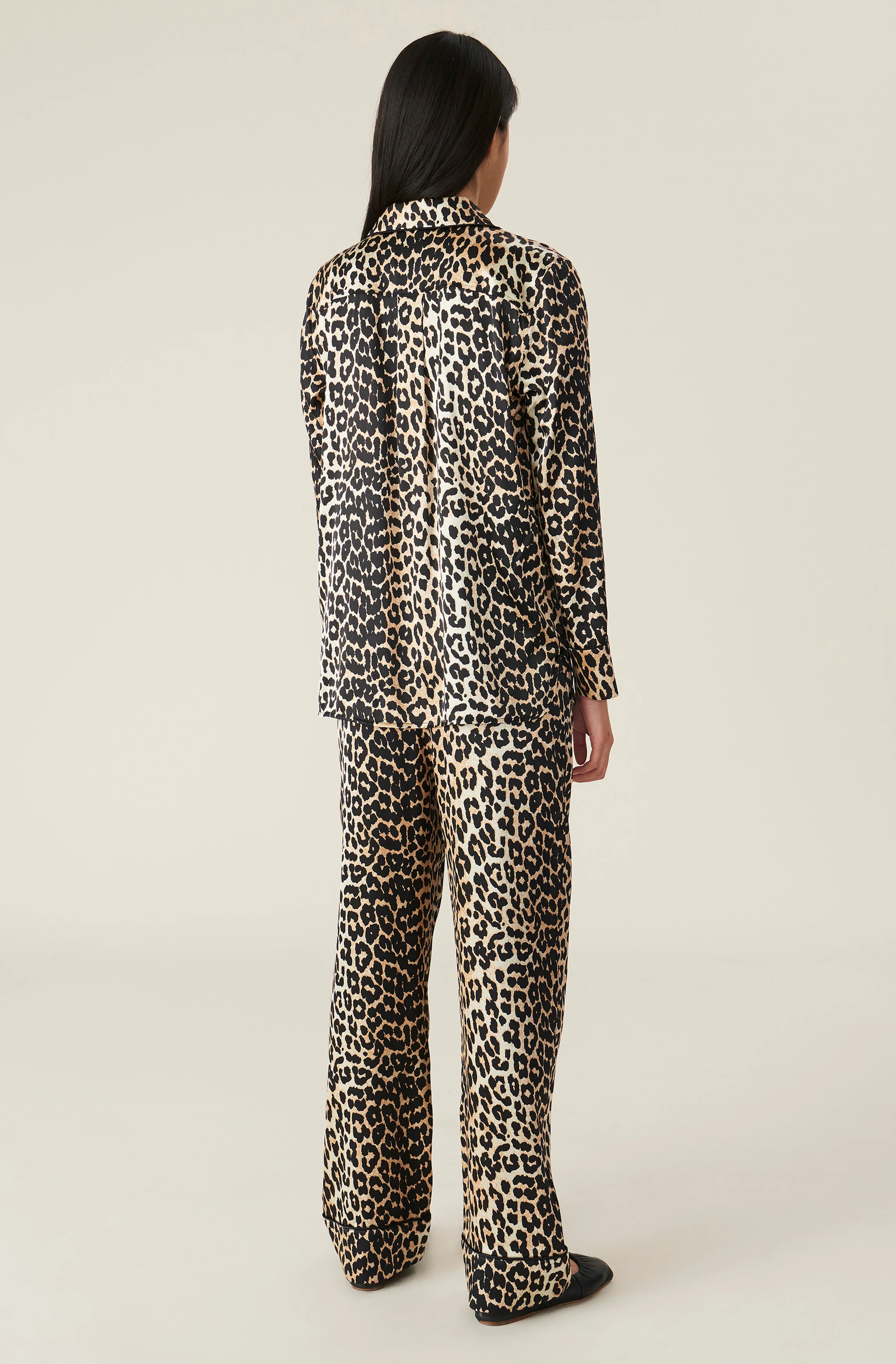 Silk Satin Shirt | Leopard - Image 4