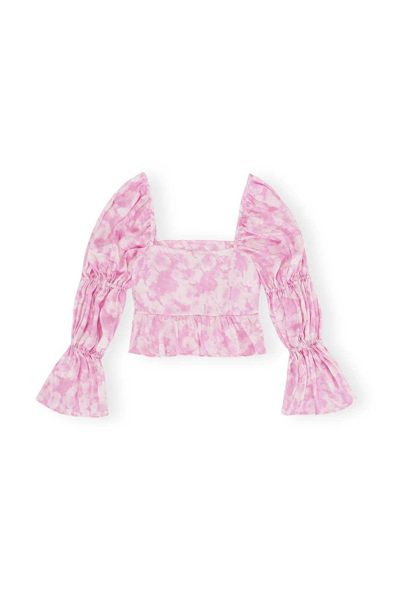 Silk Stretch Satin Blouse | Bonbon - Image 2