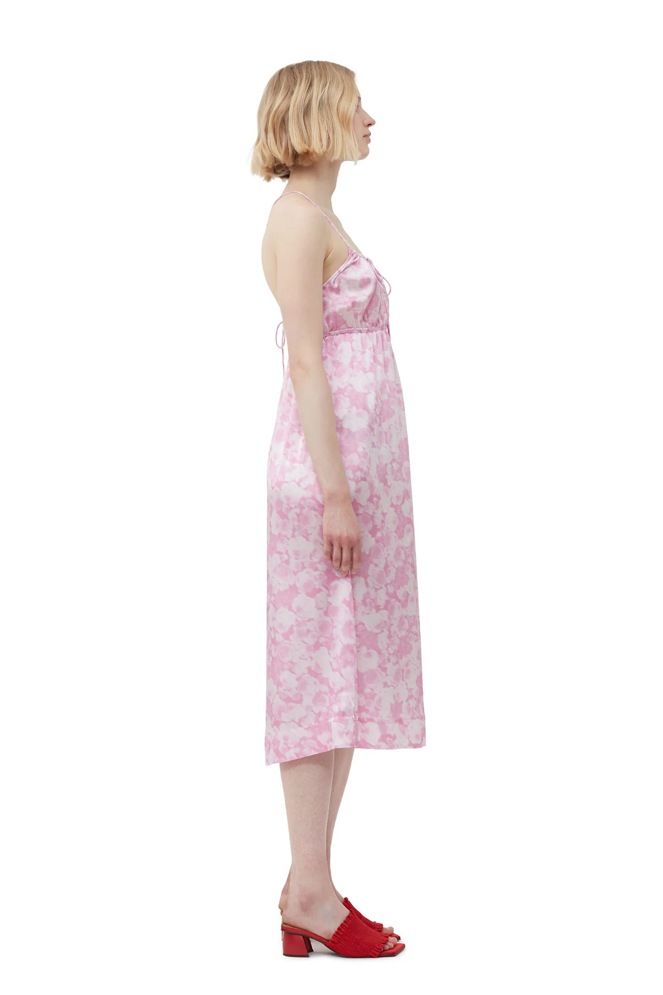 Silk Stretch Satin Slip Dress | Bonbon - Image 5