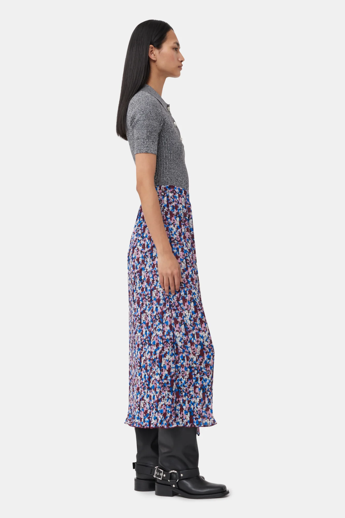Skirt in Floral Georgette | Multicolor - Image 5