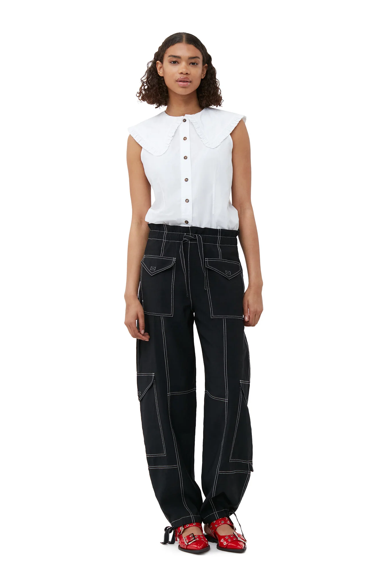 Sleeveless shirt | Bright White - Image 3