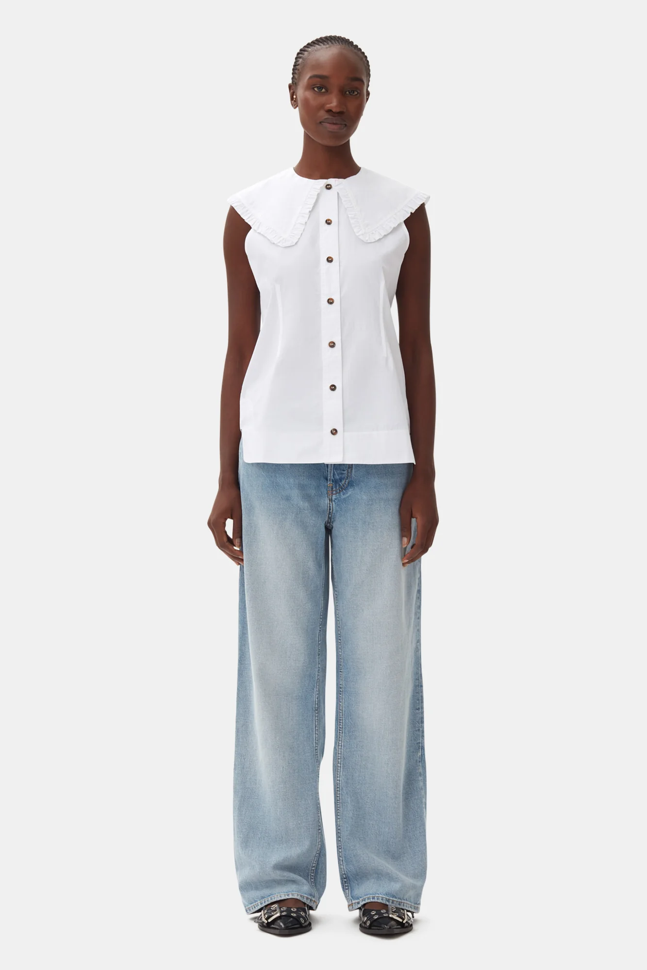 Sleeveless shirt | Bright White - Image 6