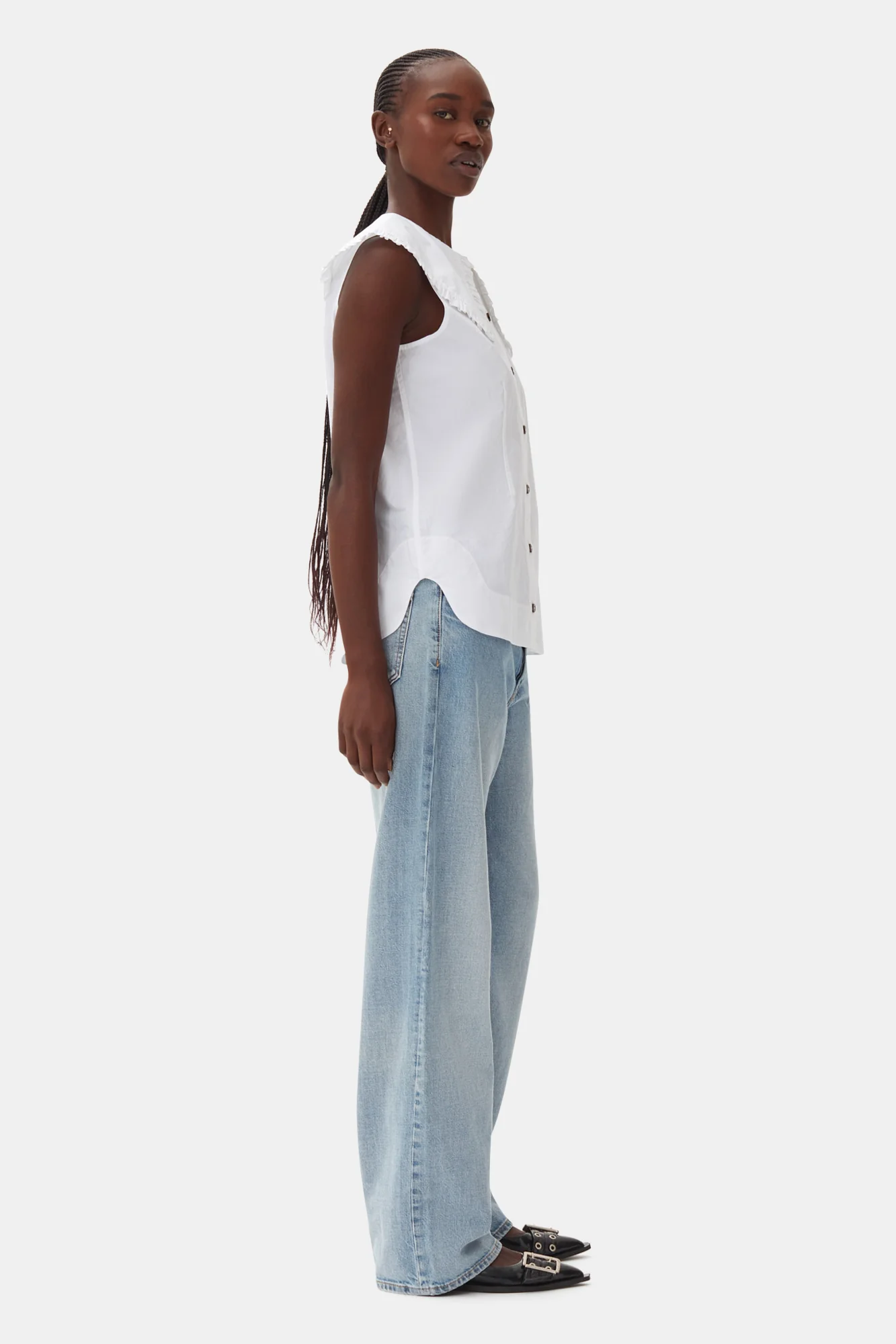 Sleeveless shirt | Bright White - Image 8