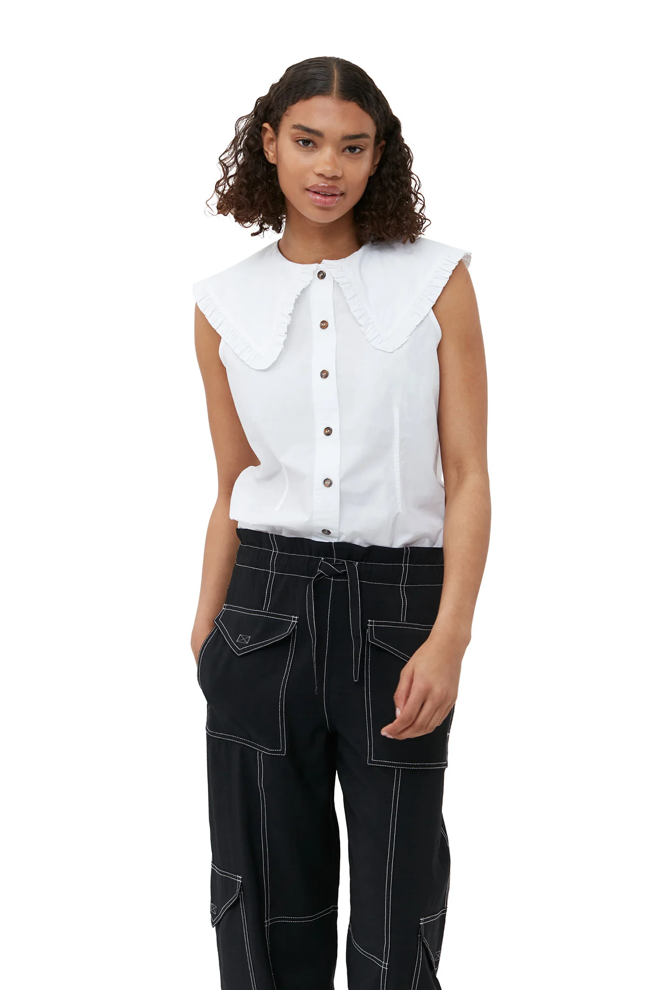 Sleeveless shirt | Bright White - Image 9
