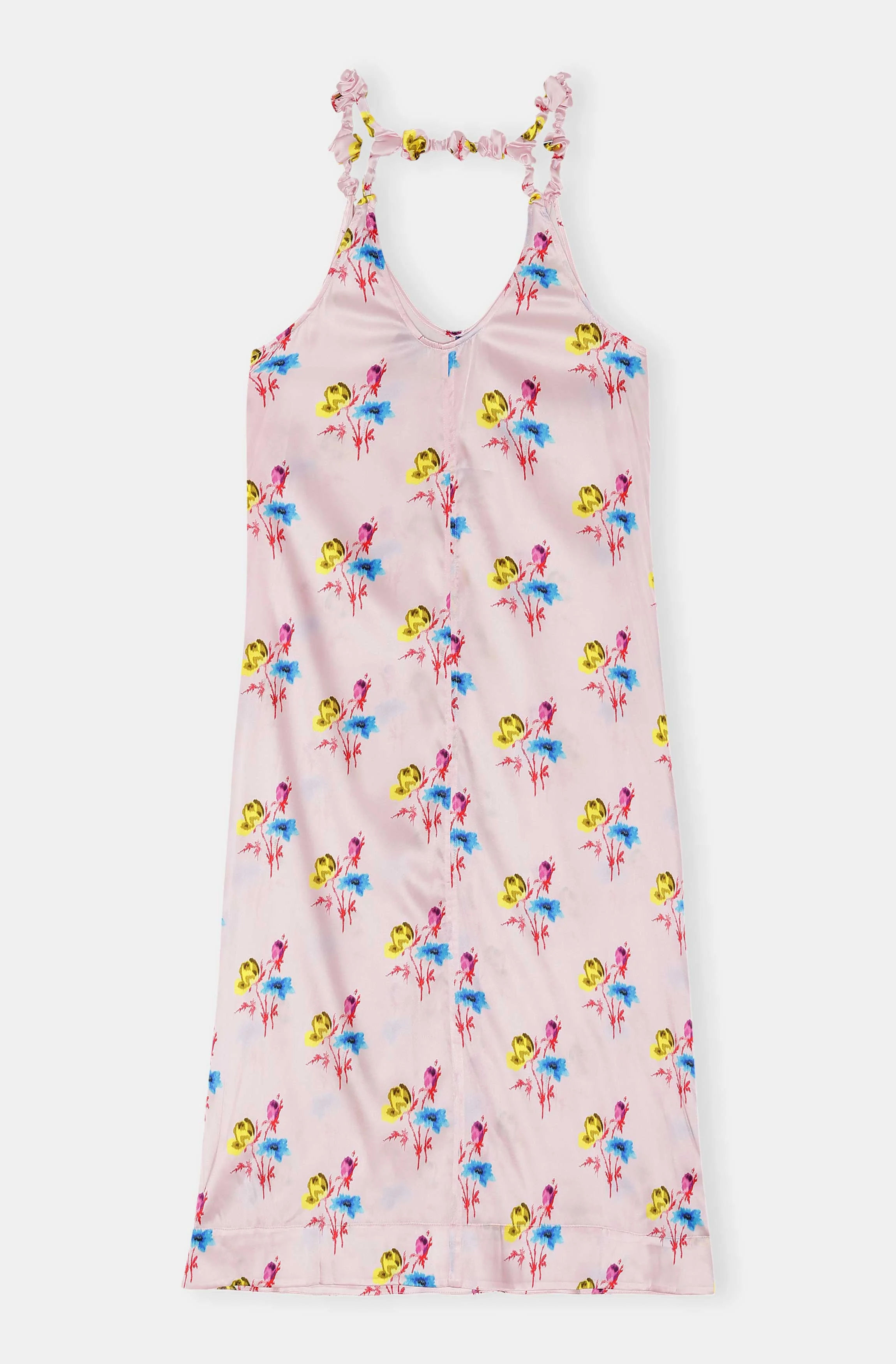 Slip Midi Dress | Floral Light Lilac - Image 2
