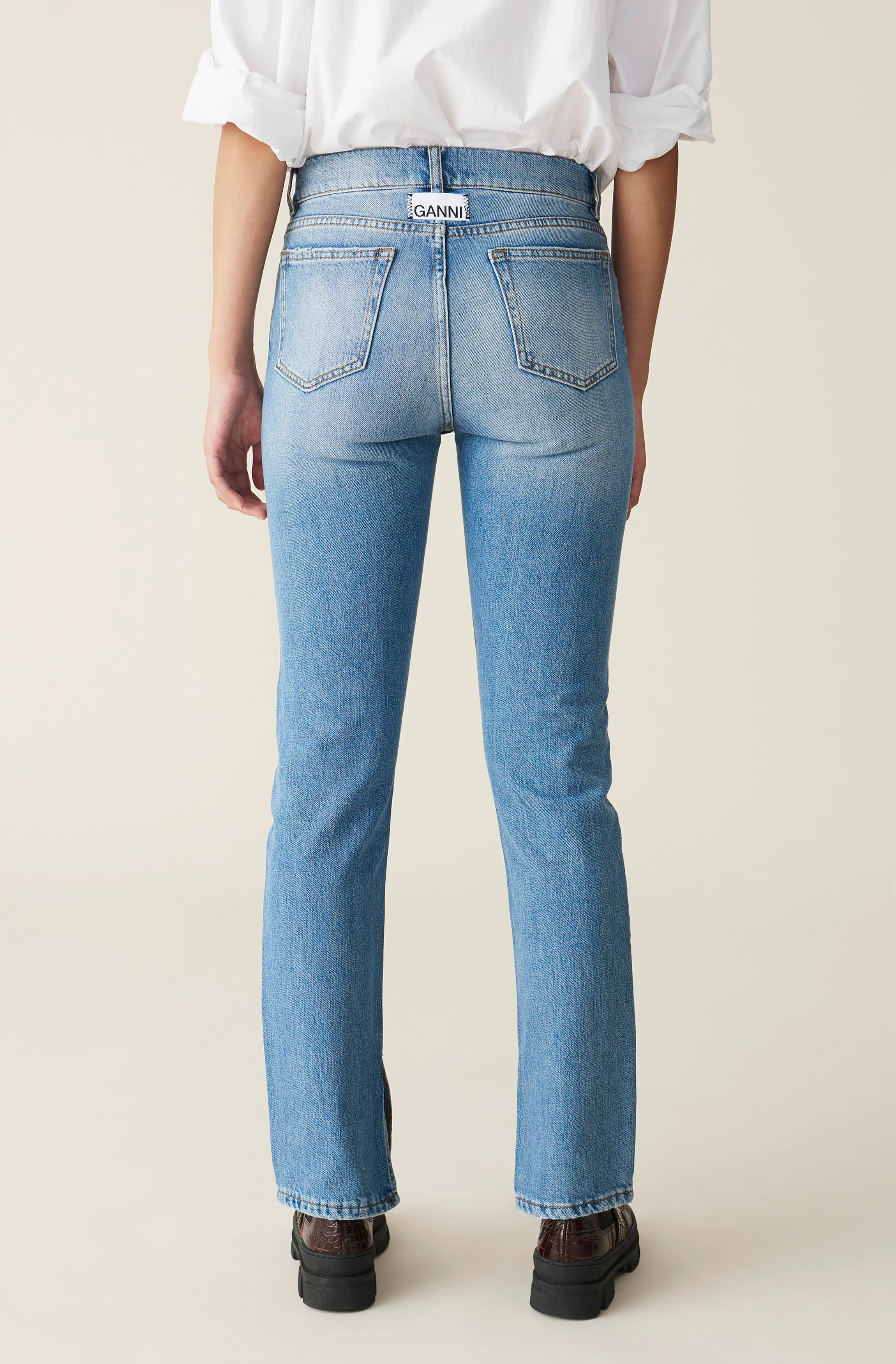 Slit Jeans | Bleached Denim - Image 4