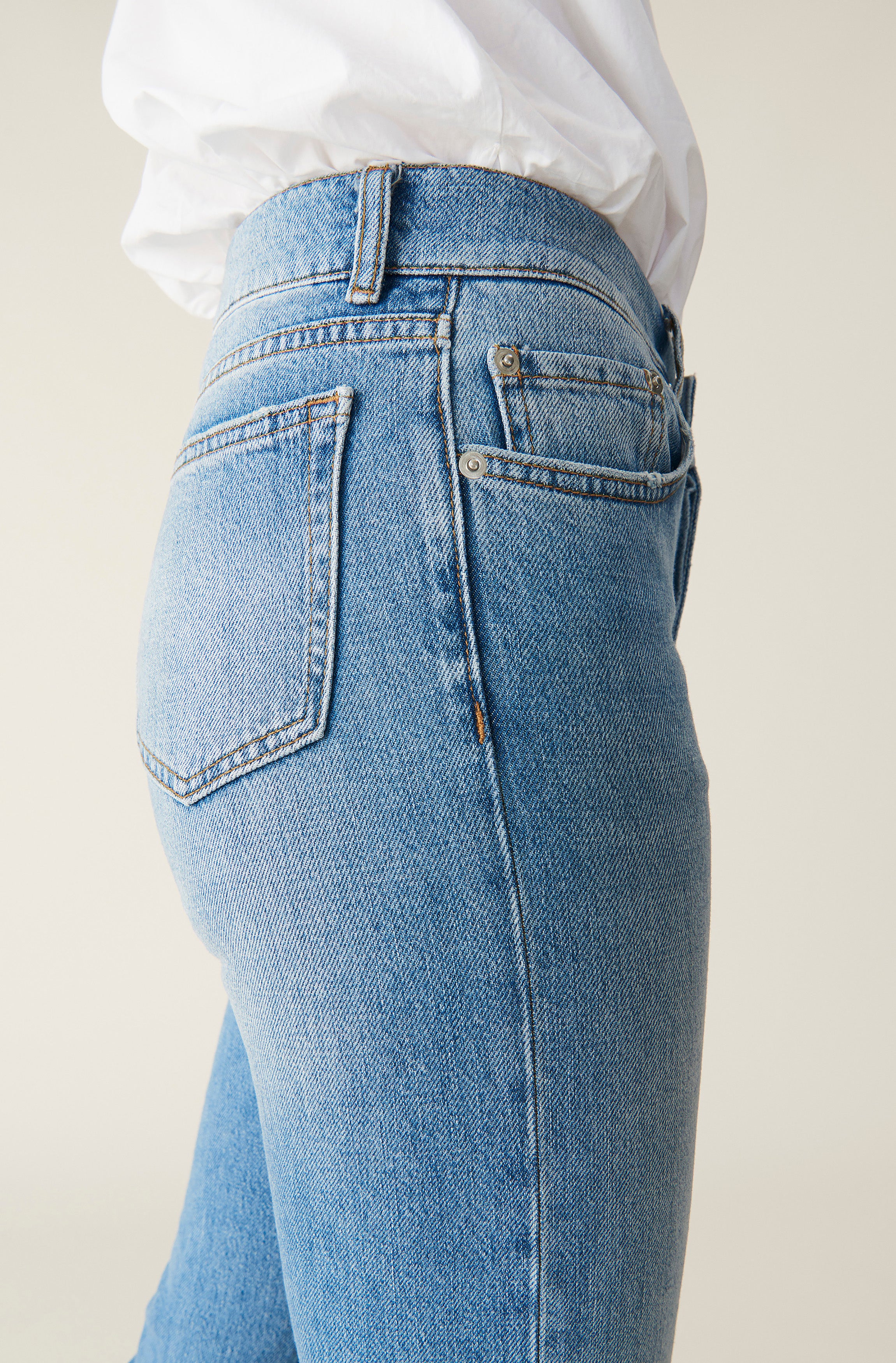 Slit Jeans | Bleached Denim - Image 5