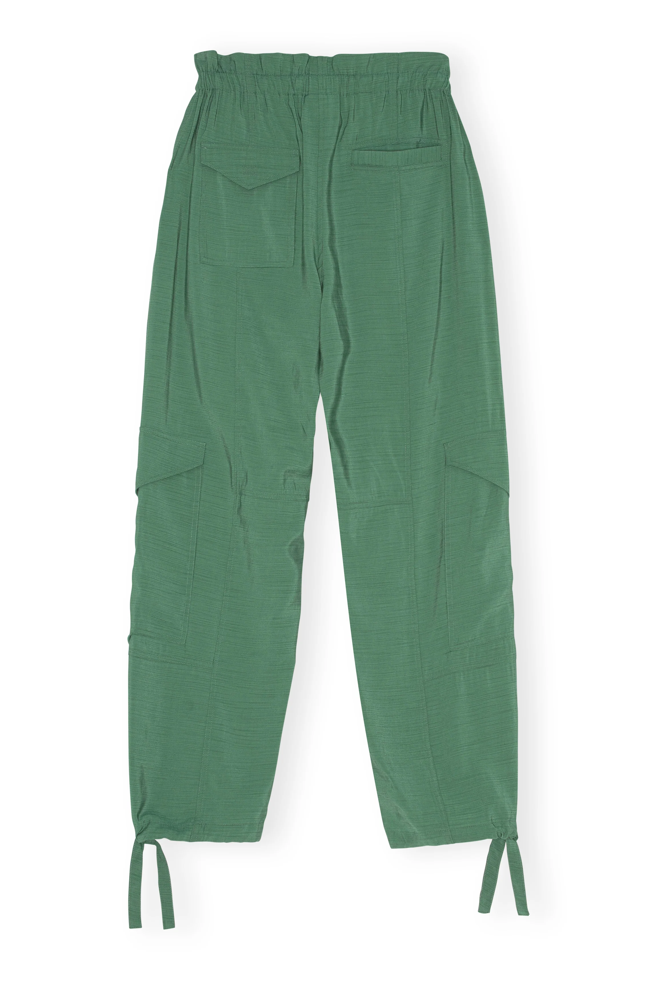 Slub Cargo Trousers | Myrtle - Image 2