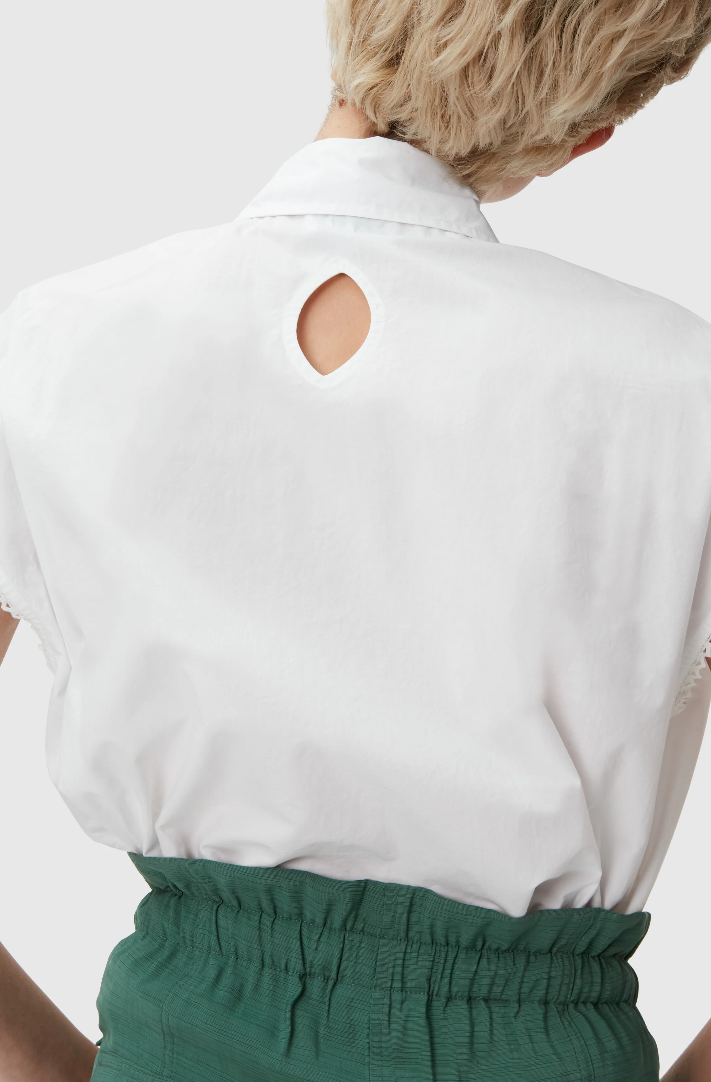 Slub Cargo Trousers | Myrtle - Image 5