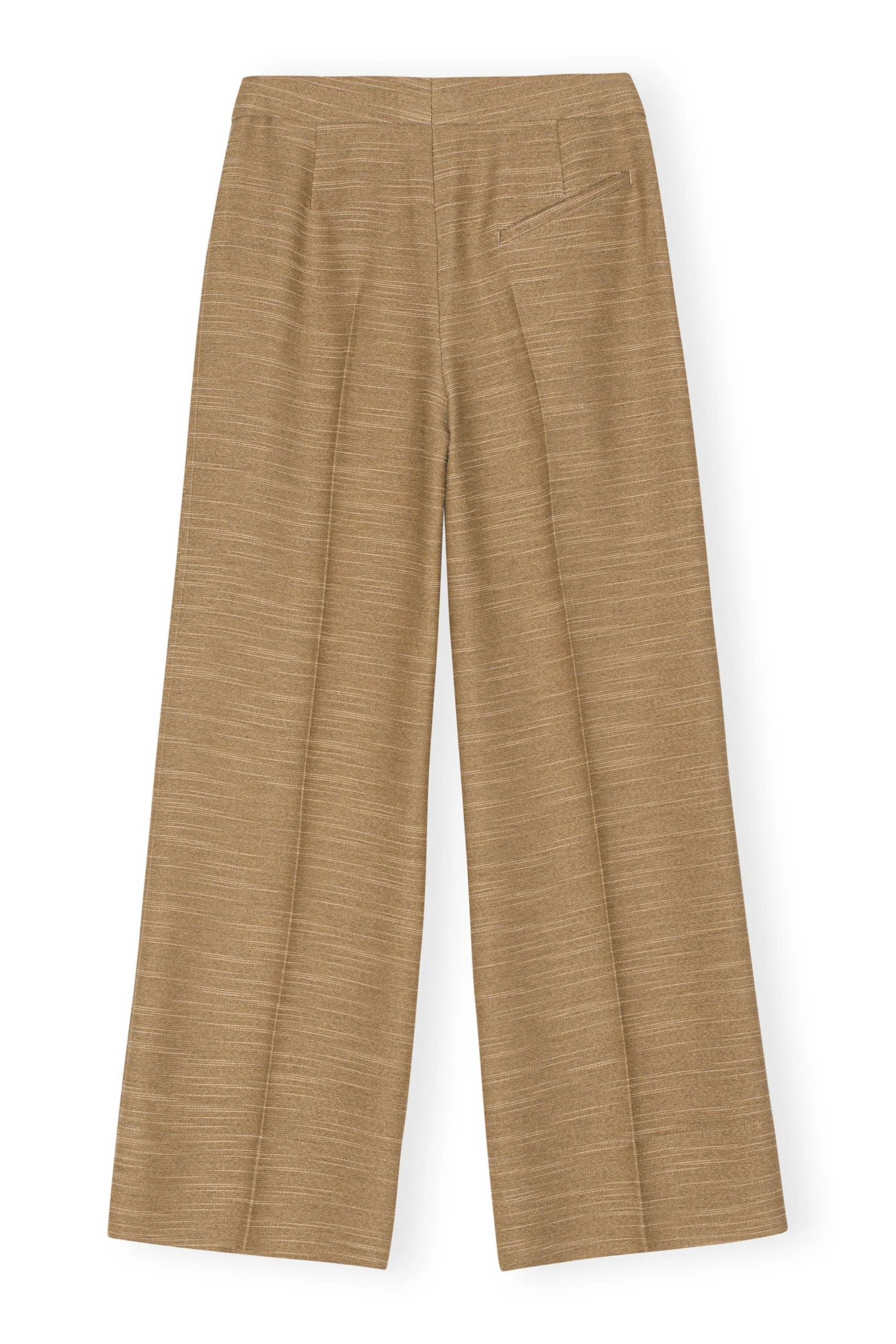 Slub Linen Mid Waist Trousers | Petrified Oak - Image 2