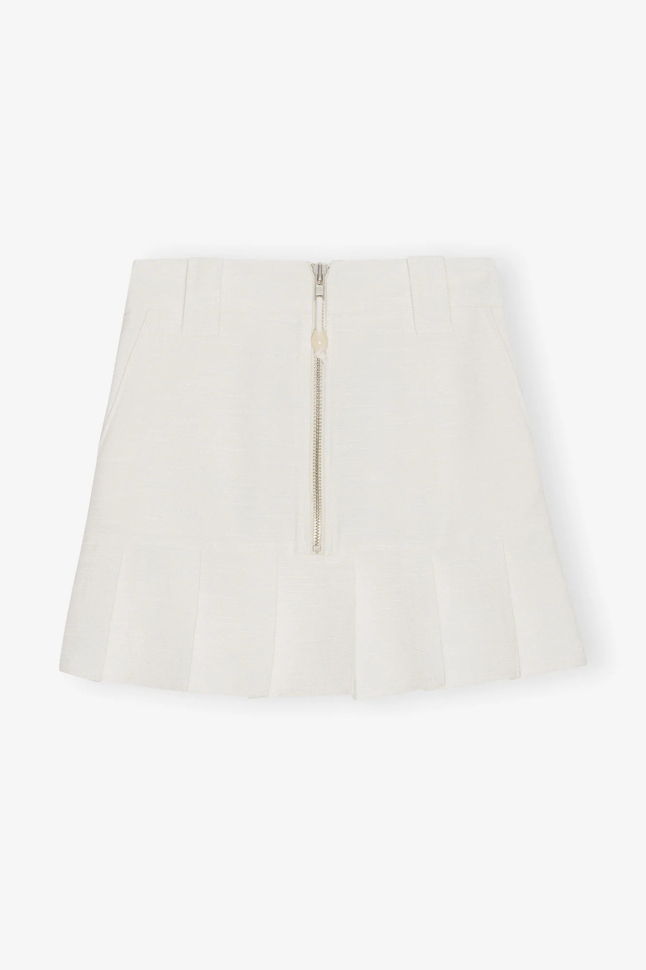 Slub Linen Mini Skirt | Egret - Image 2