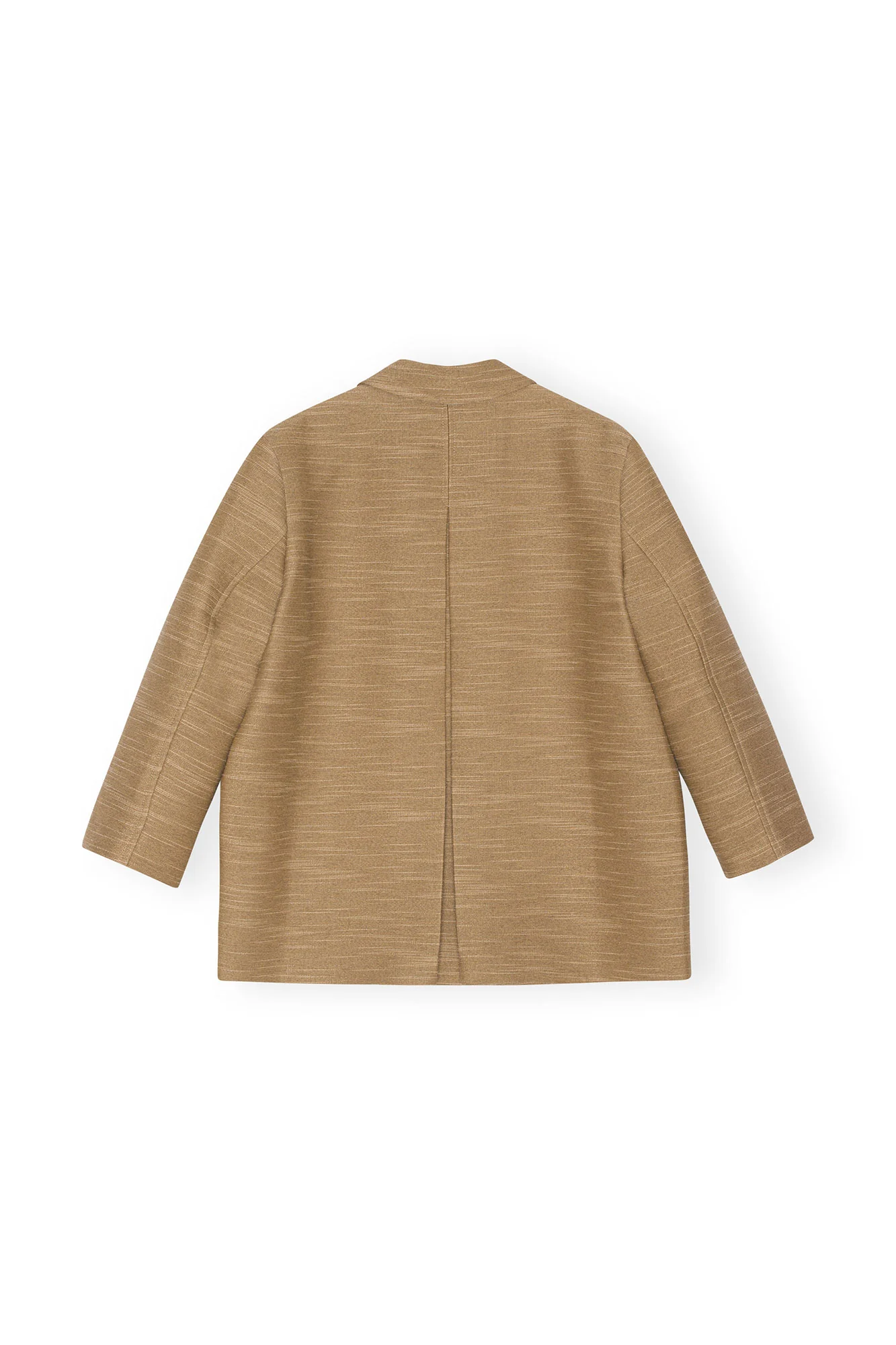 Slub Linen Oversized Blazer | Petrified Oak - Image 2