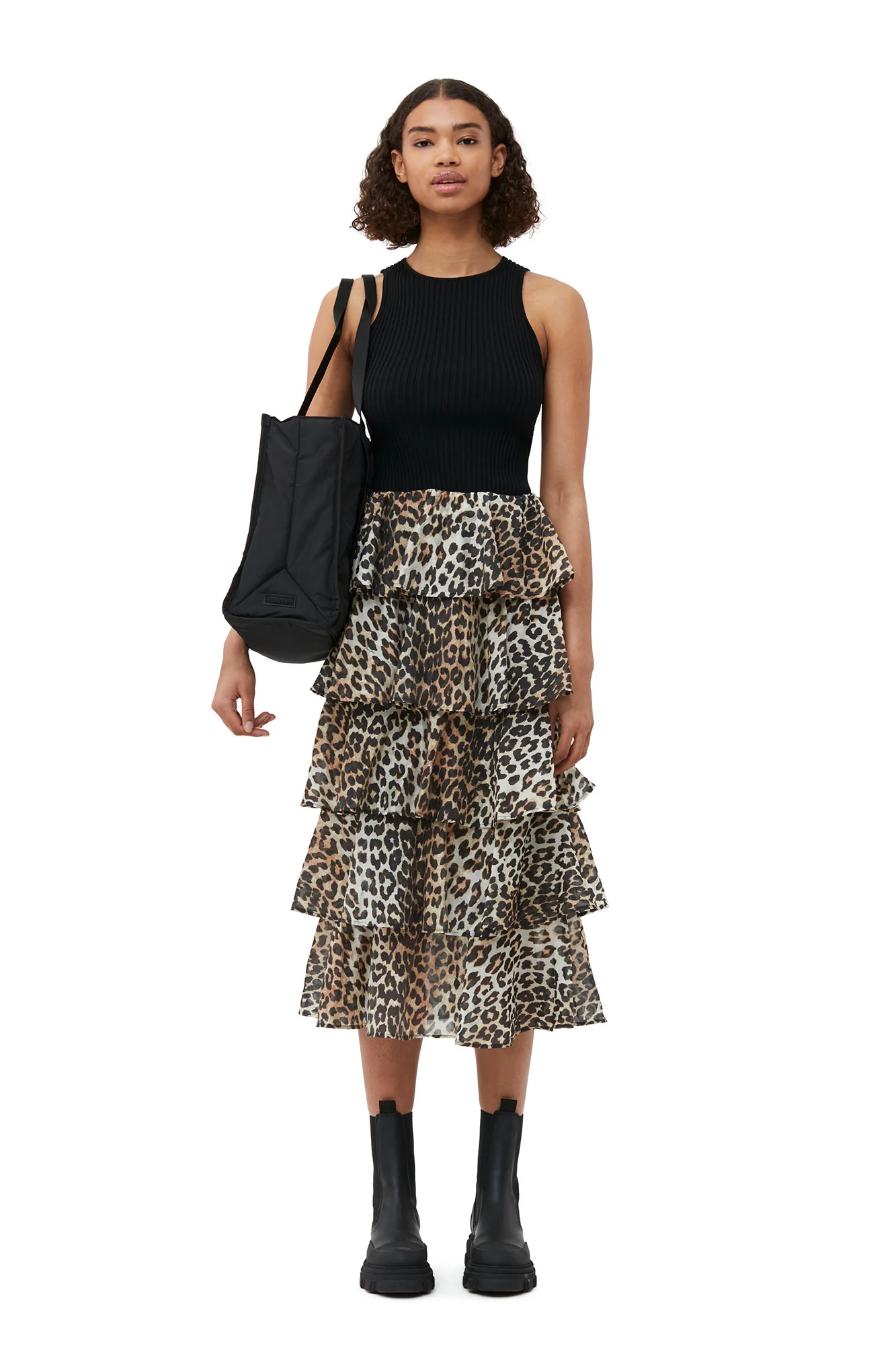 Small Black Tech Tote | Black - Image 3