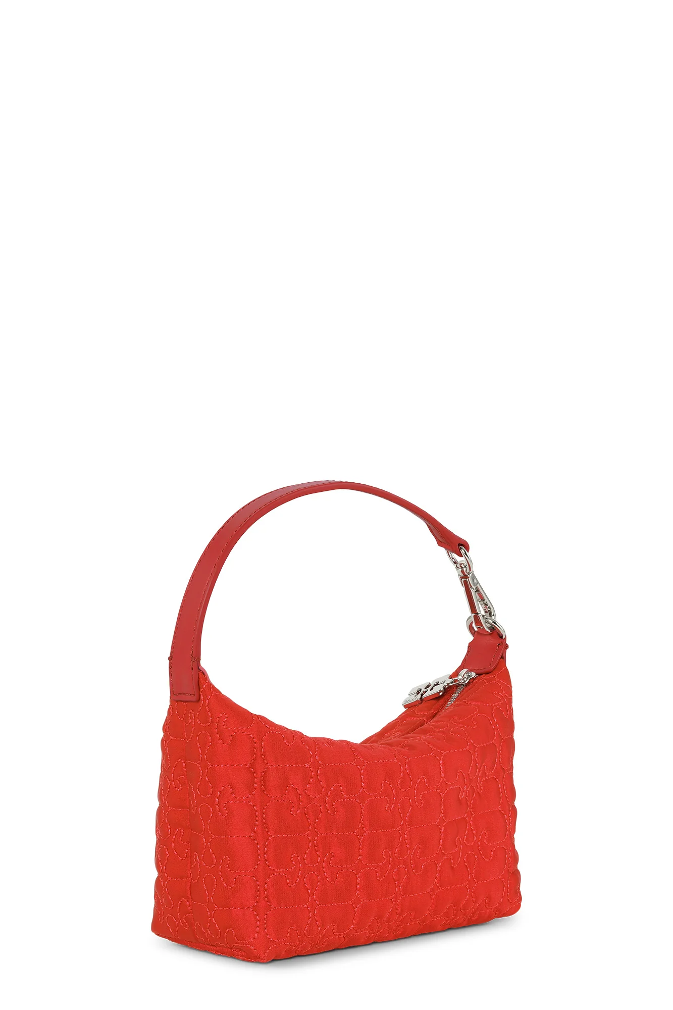Small Butterfly Pouch Satin Bag | Fiery Red - Image 2