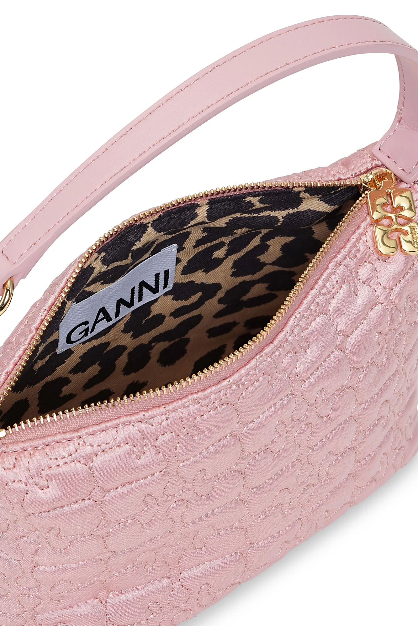 Small Butterfly Pouch Satin Bag | Powder - Image 3