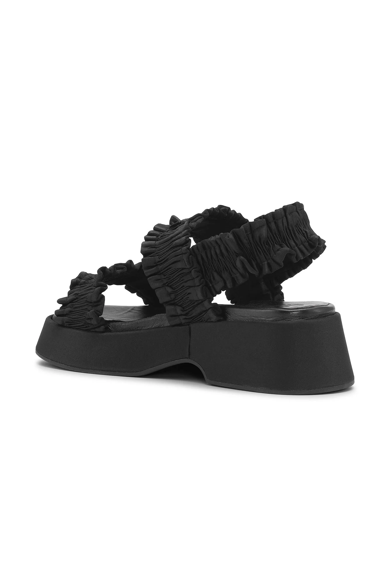 Smock Flatform Sandals | Black - Image 2