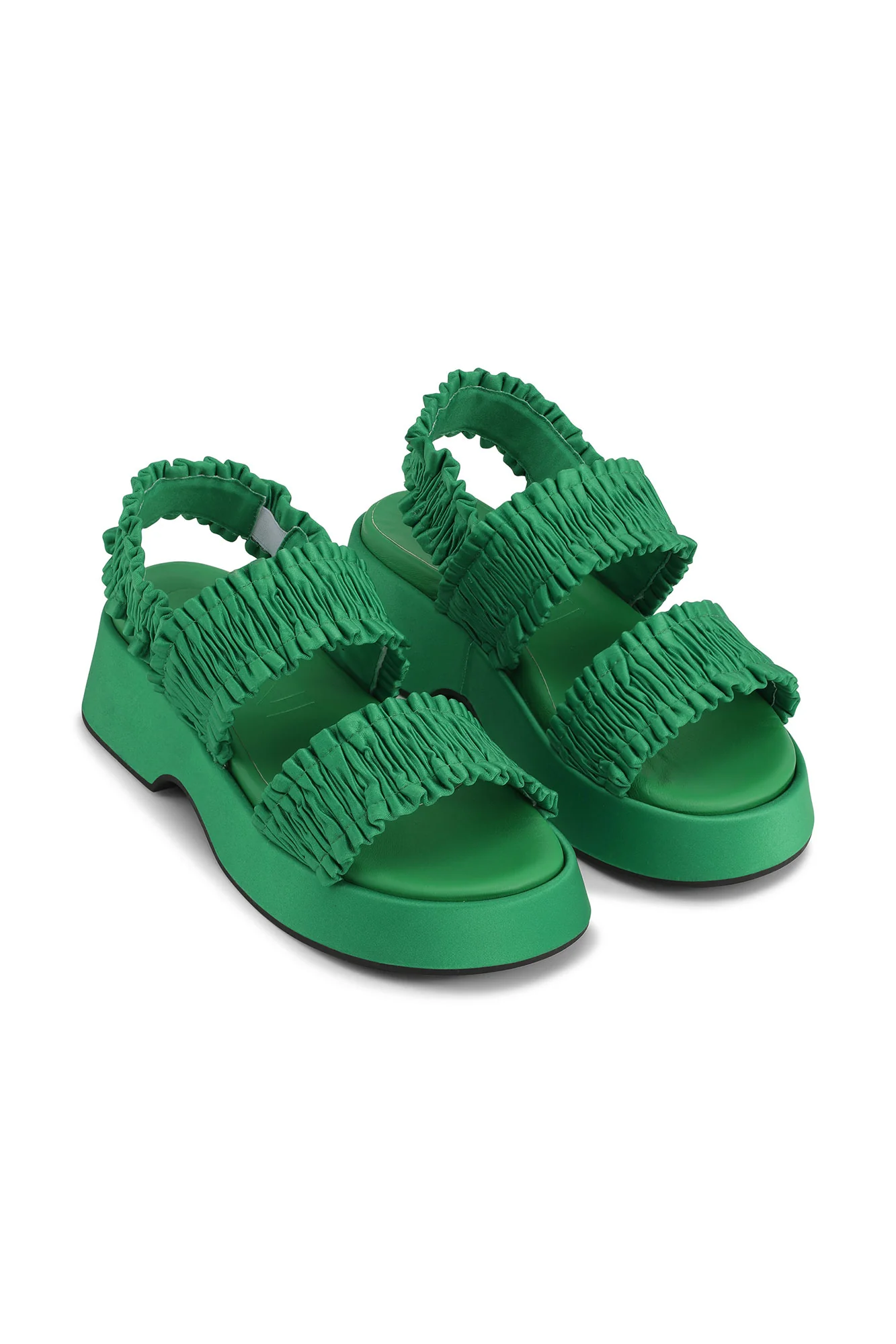Smock Flatform Sandals | Kelly Green - Image 3