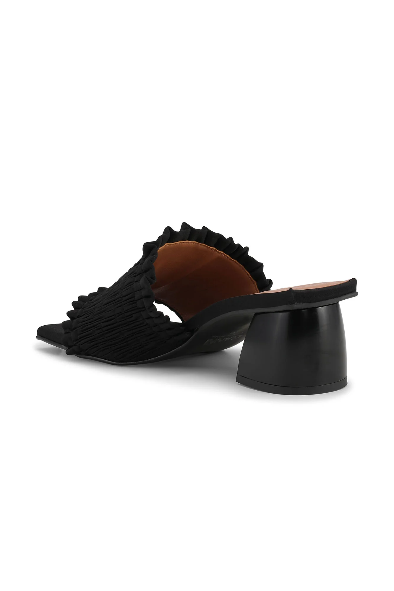 Smock Kitten Heel Mule | Black - Image 3