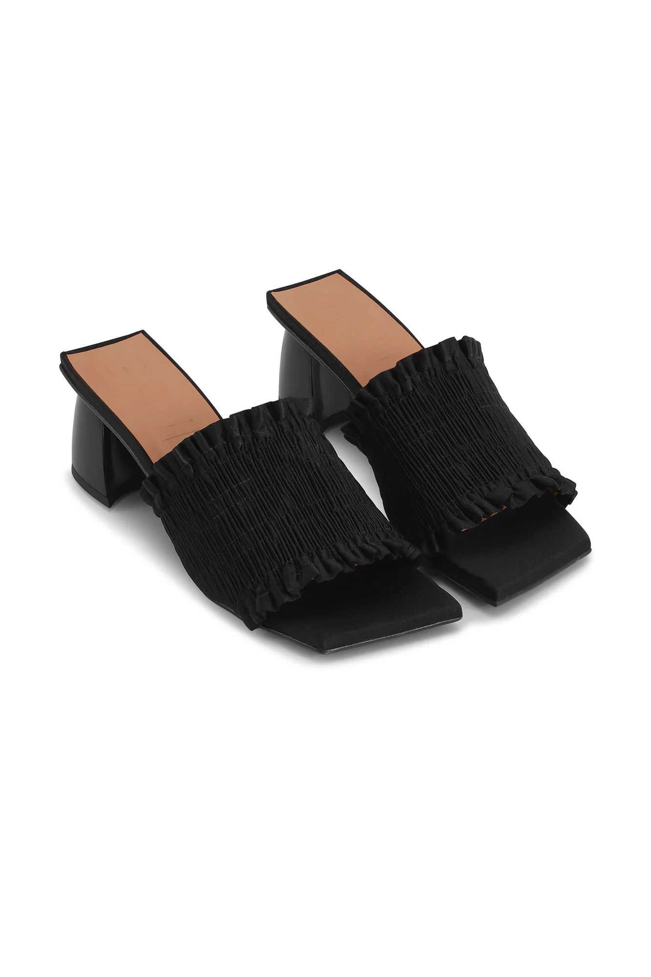 Smock Kitten Heel Mule | Black - Image 5