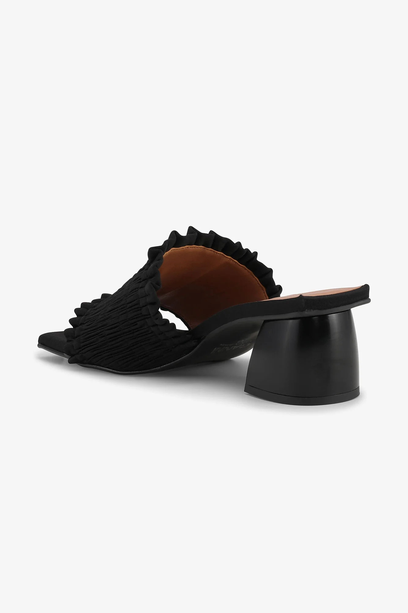 Smock Kitten Heel Mule | Black - Image 6