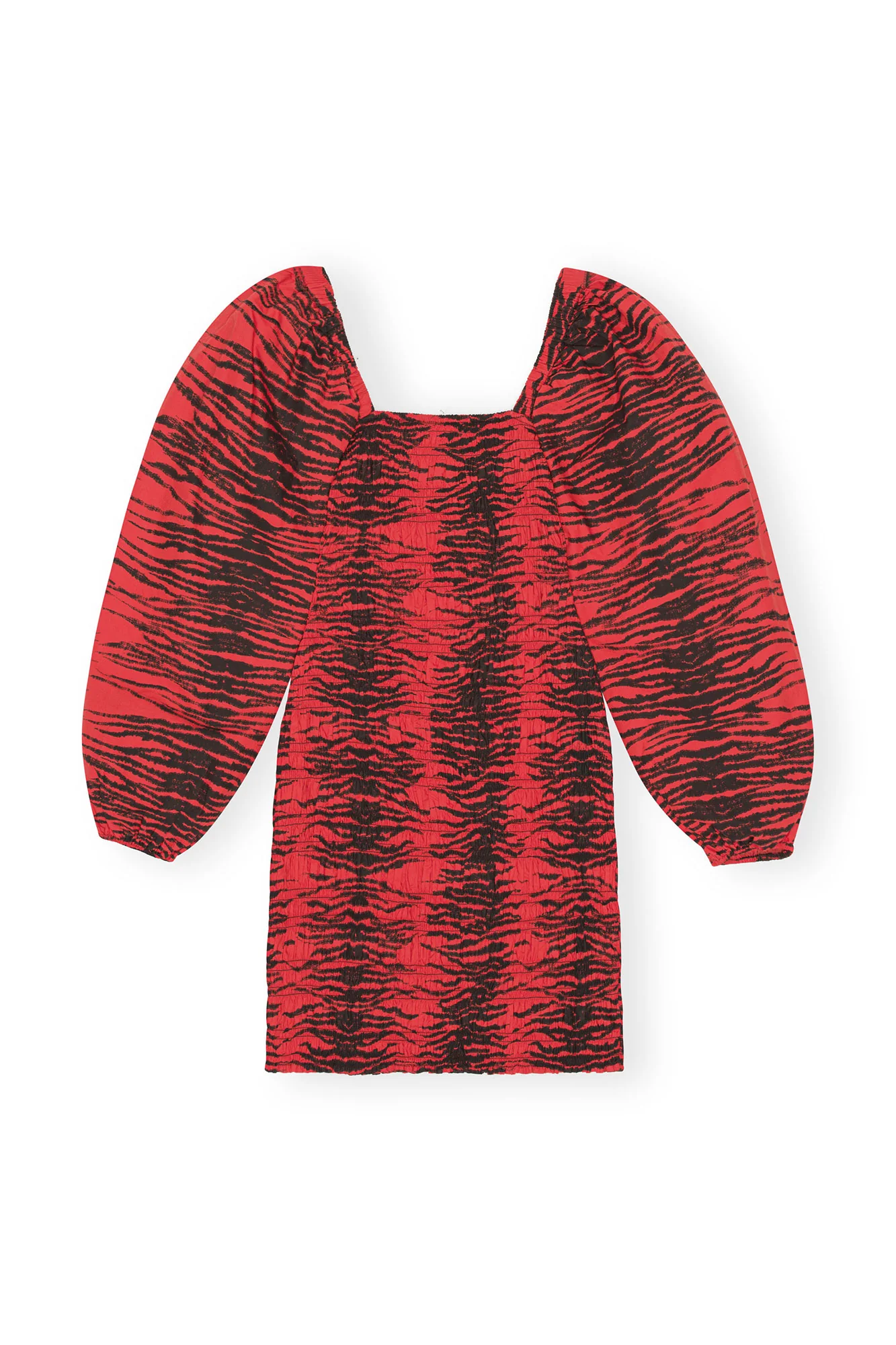 Smock Mini Dress | Fiery Red