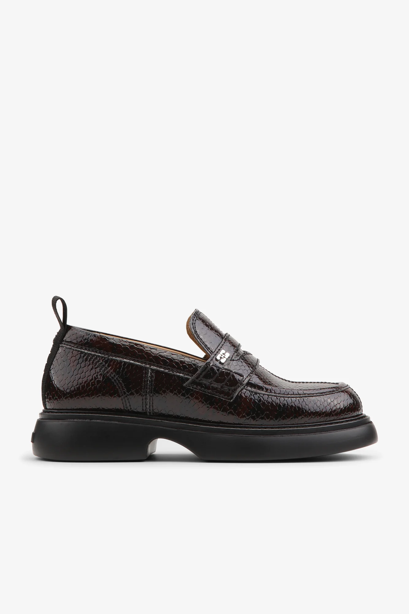 Snake Loafer | Dark Burgundy