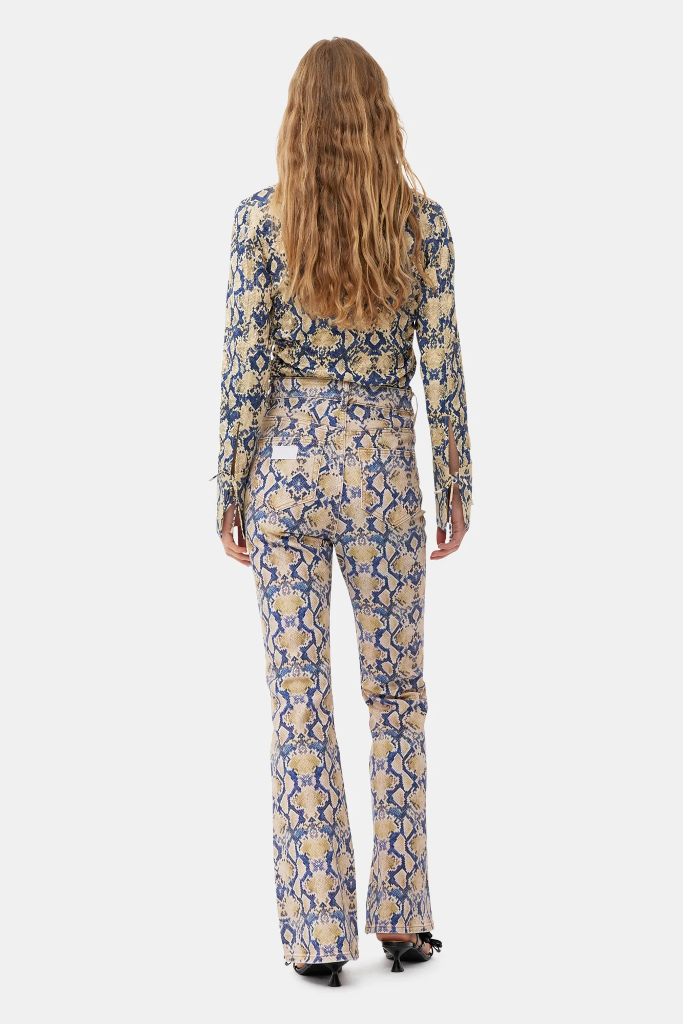 Snake Printed Iry Jeans | Safari - Image 4