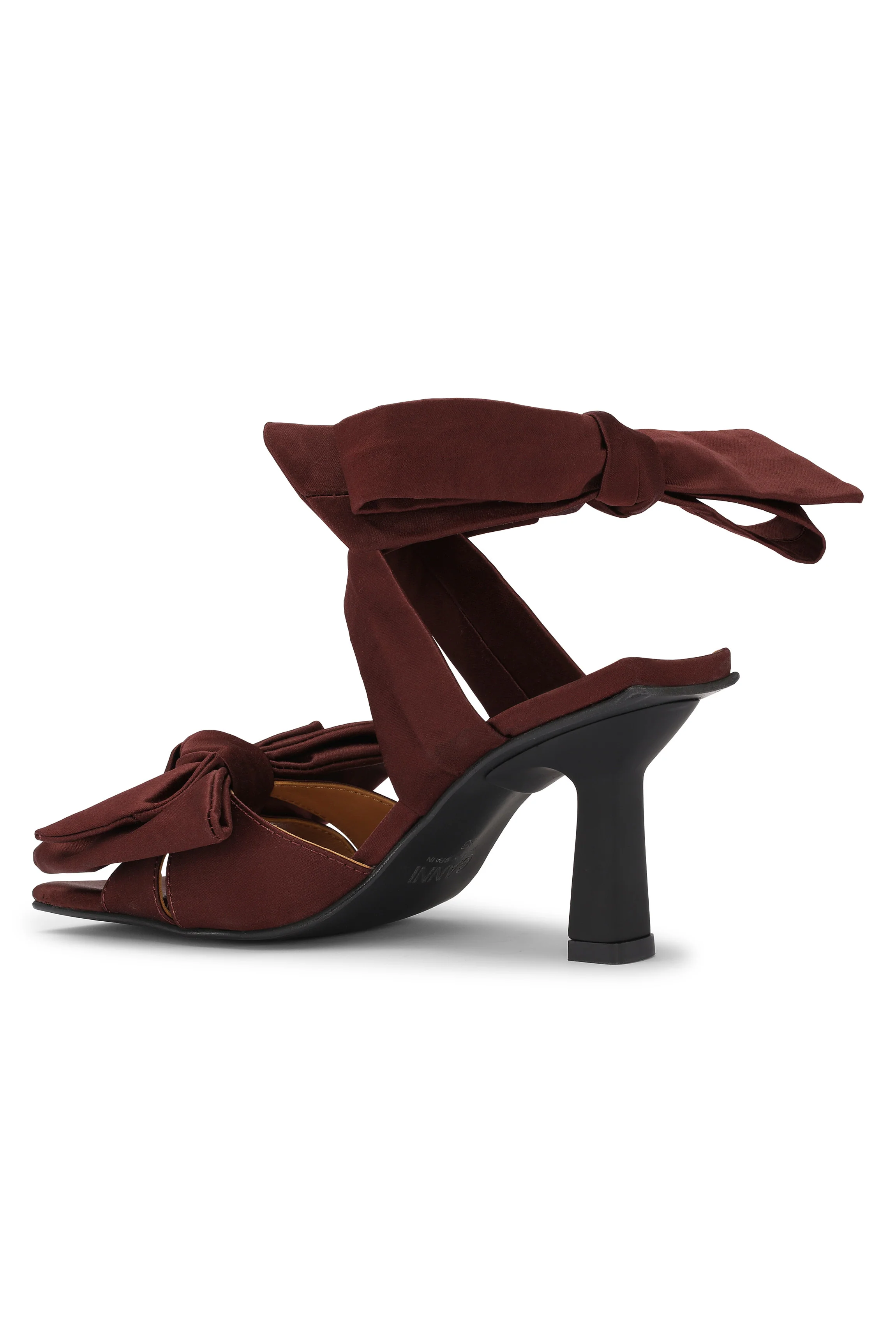 Soft Bow Sandals | Burgundy - Image 2