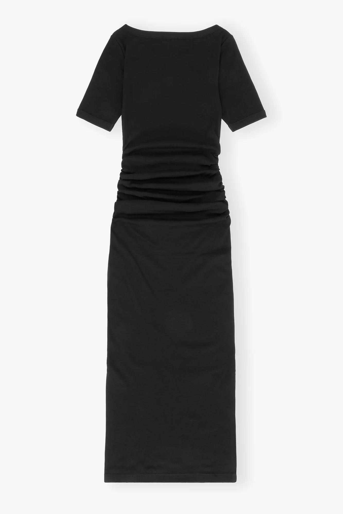 Soft Cotton Rib Dress | Black - Image 2