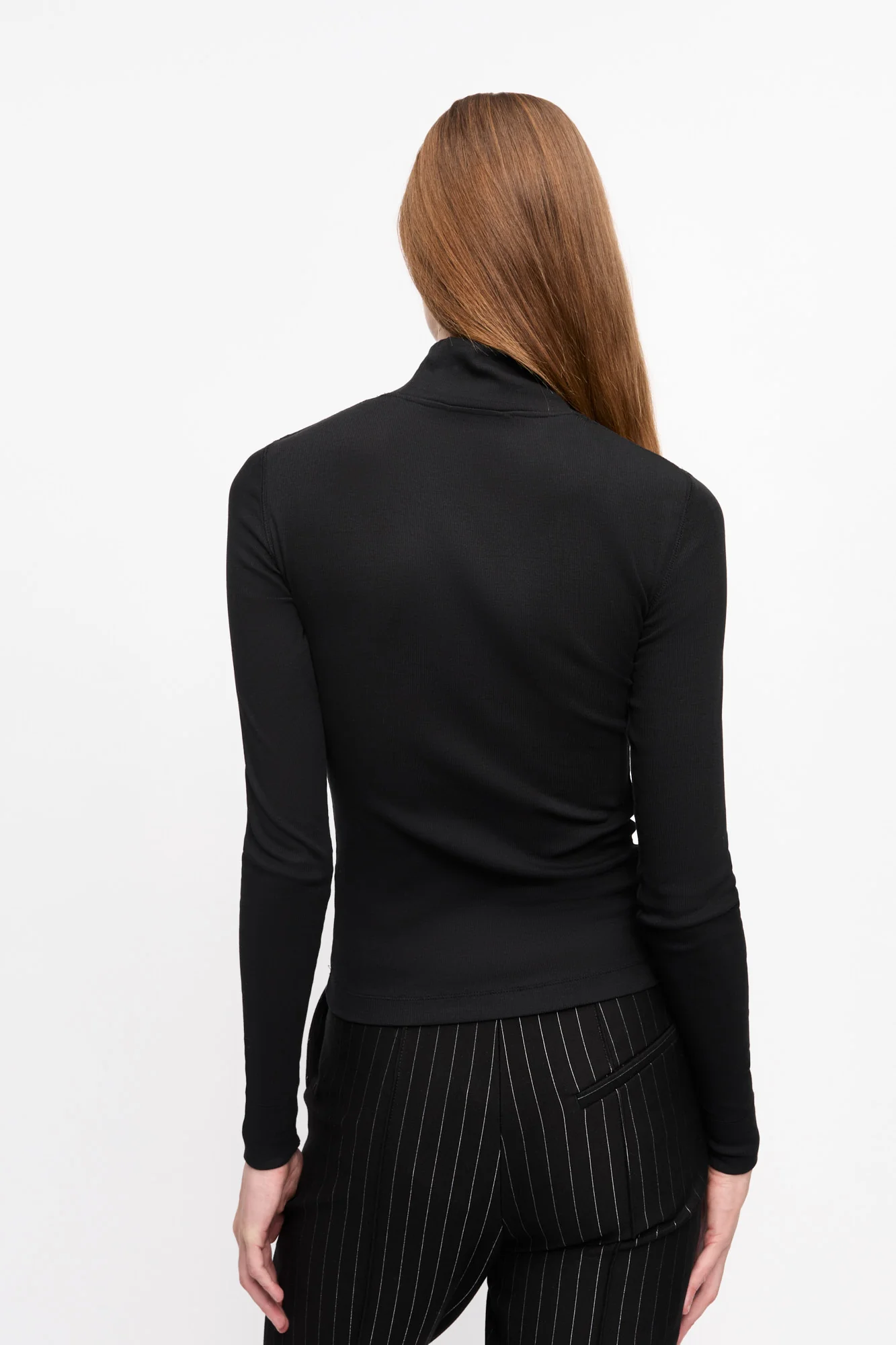Soft Cotton Rib Rhinestone Top | Black - Image 4