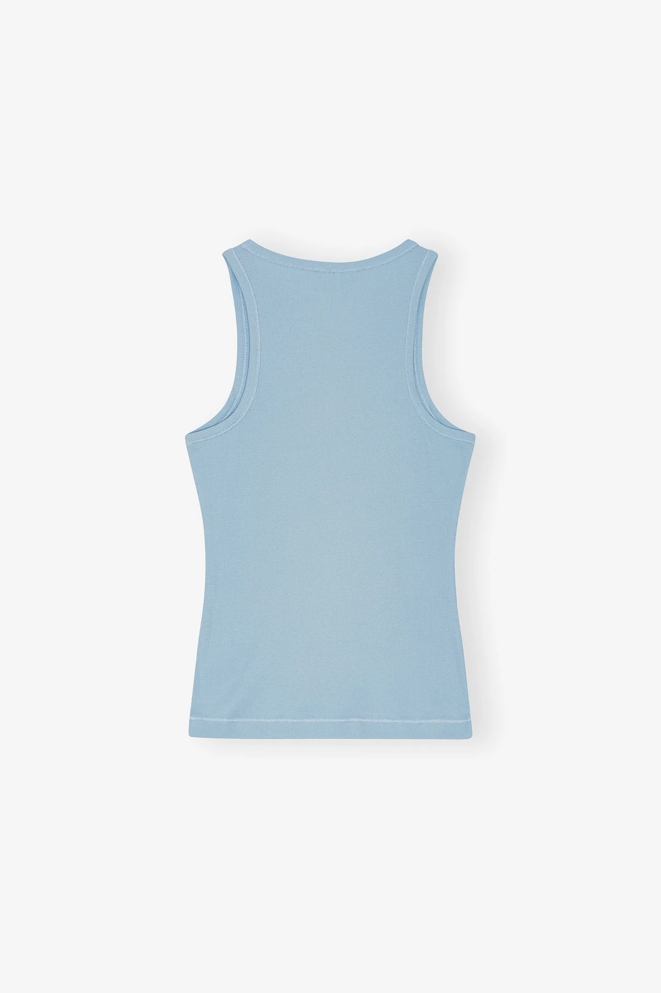 Soft Cotton Rib Tank Top | Soft Chambray - Image 2