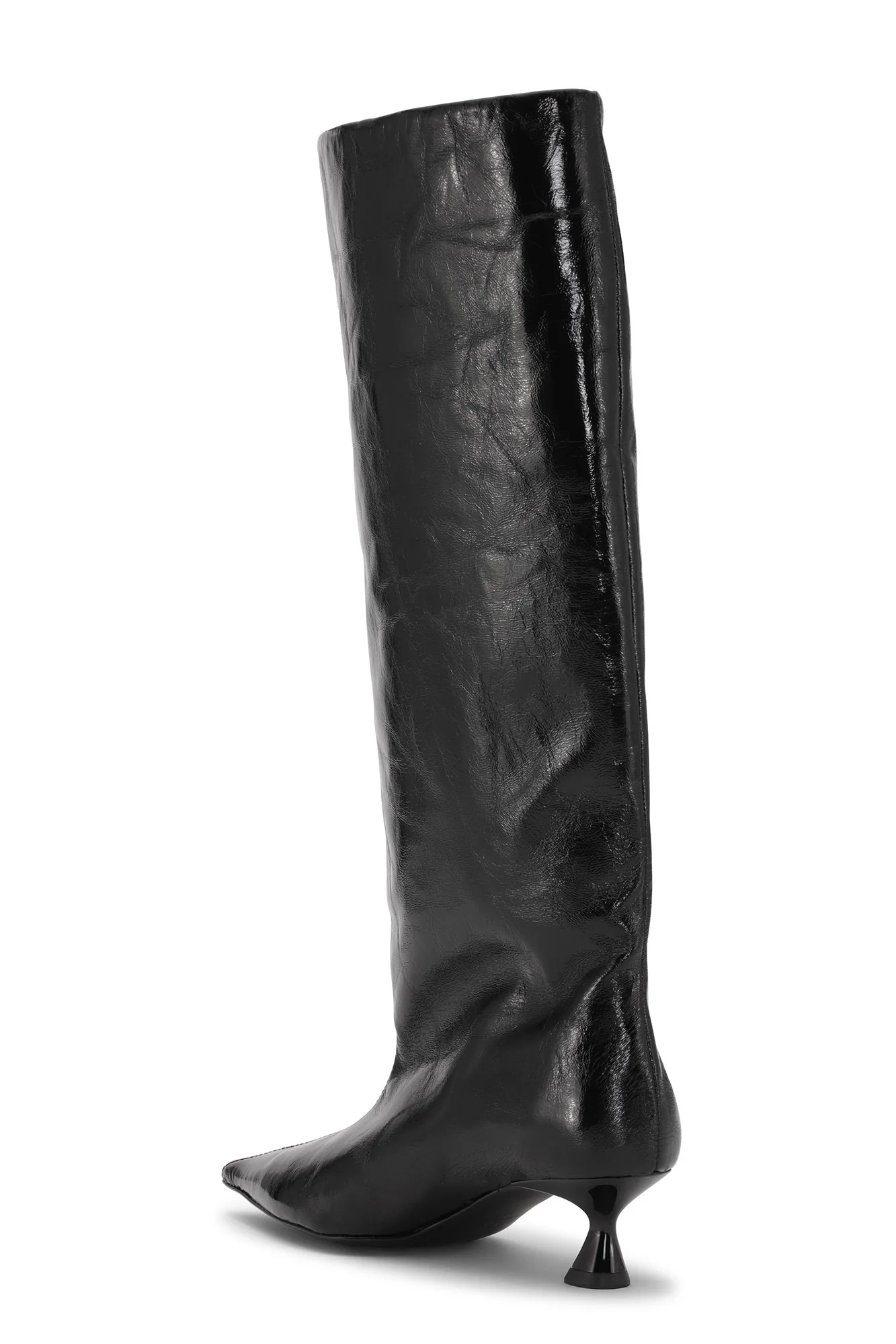 Soft Slouchy High Shaft Boots | Black - Image 3