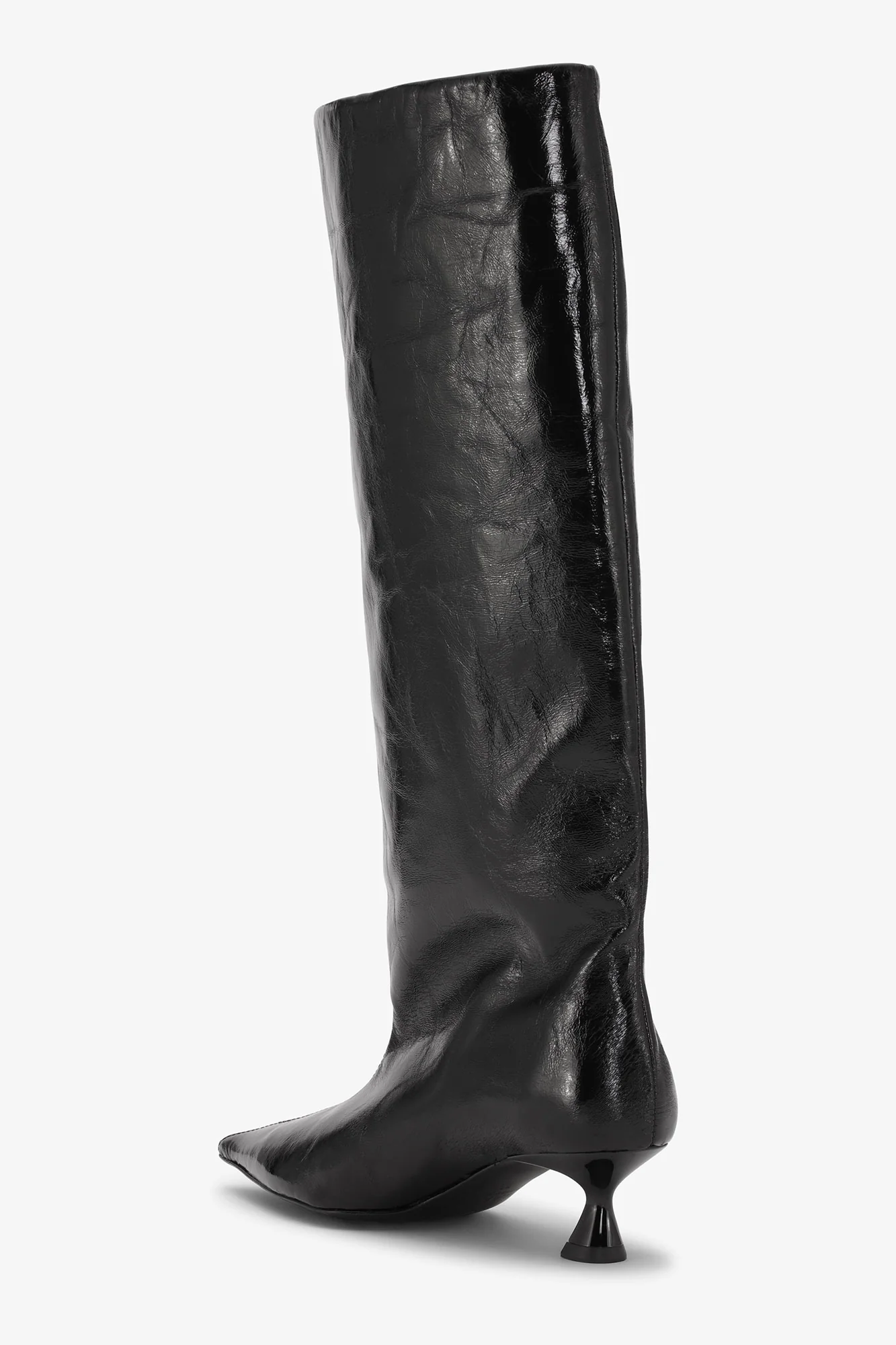 Soft Slouchy High Shaft Boots | Black - Image 4