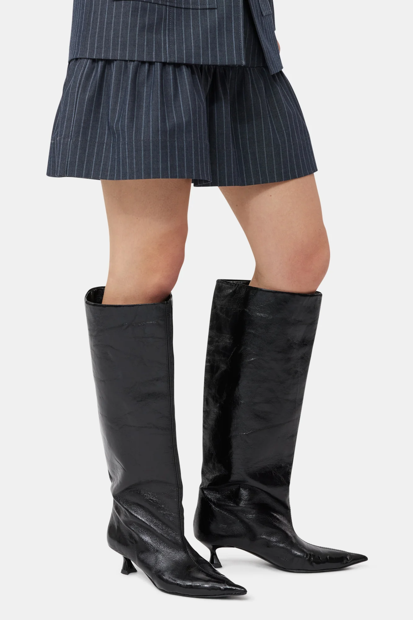 Soft Slouchy High Shaft Boots | Black - Image 8