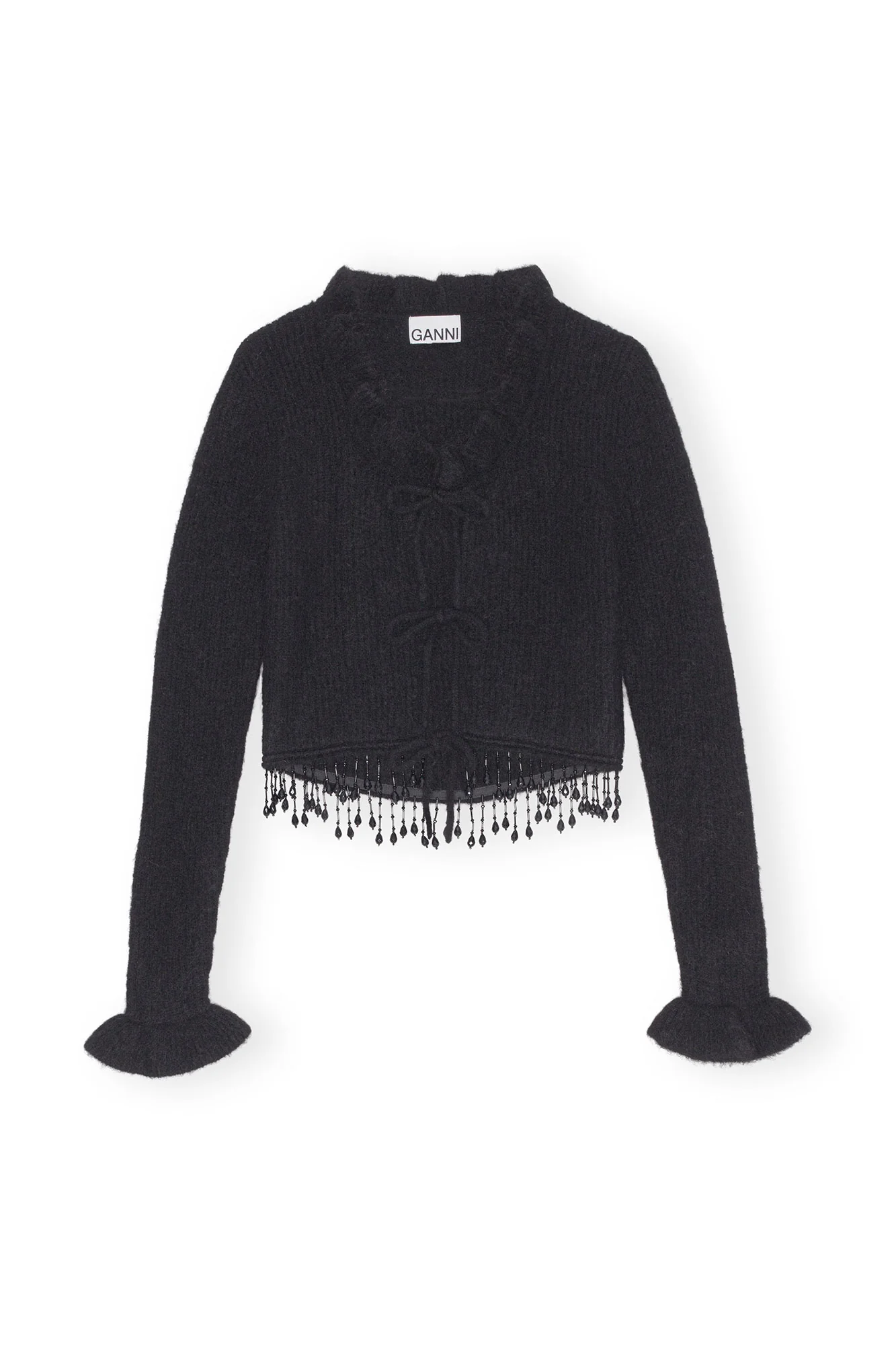 Soft Wool Bolero | Black