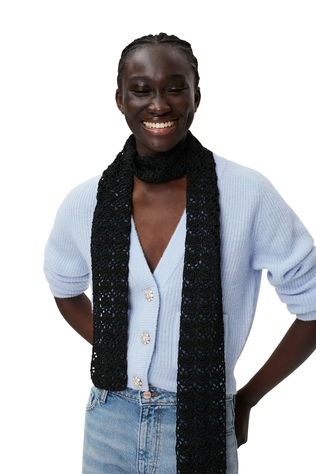 Soft Wool Cardigan | Brunnera Blue - Image 5
