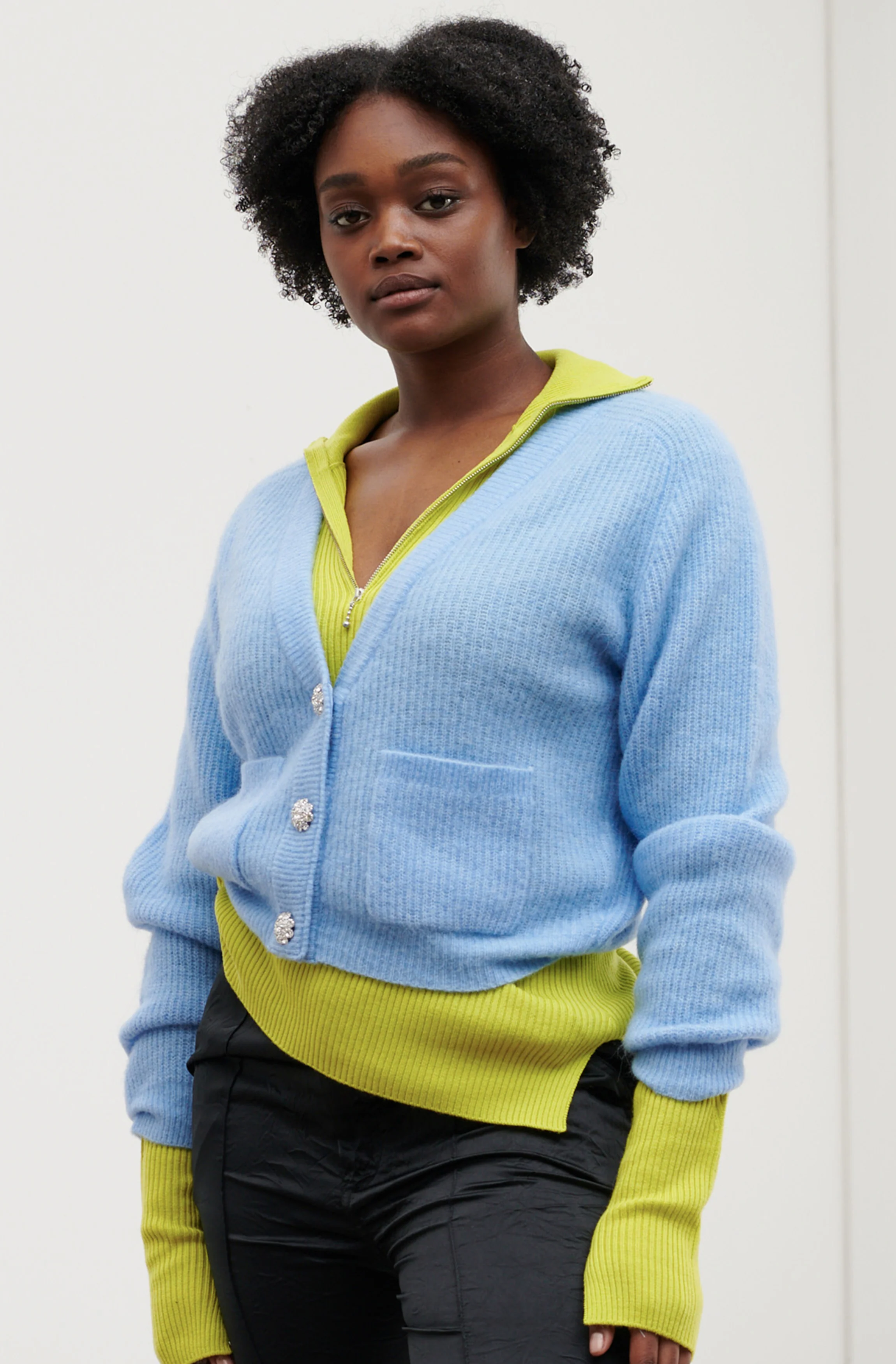 Soft Wool Cardigan | Placid Blue - Image 2