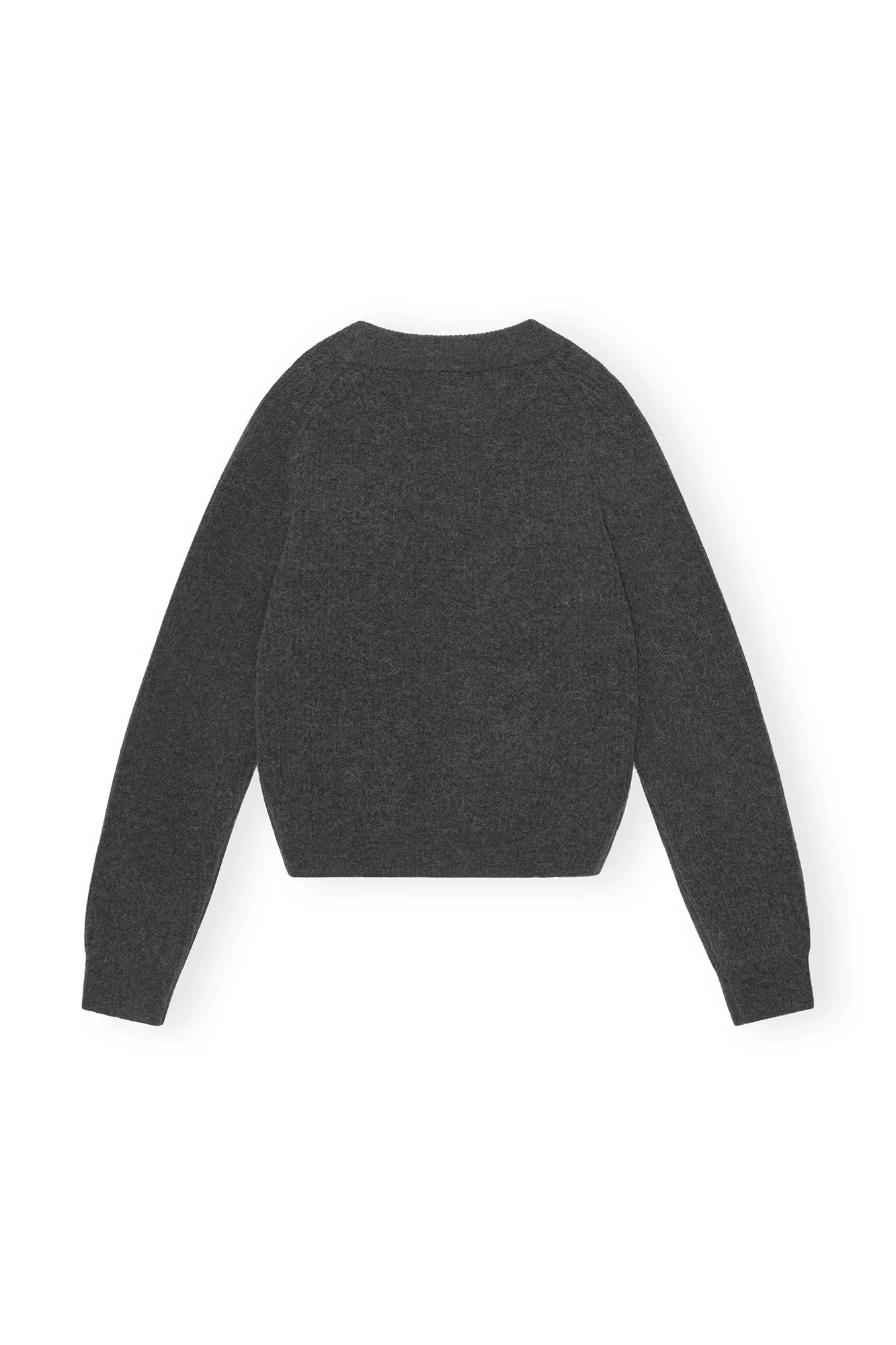 Soft Wool Cardigan | Volcanic Ash - Image 2