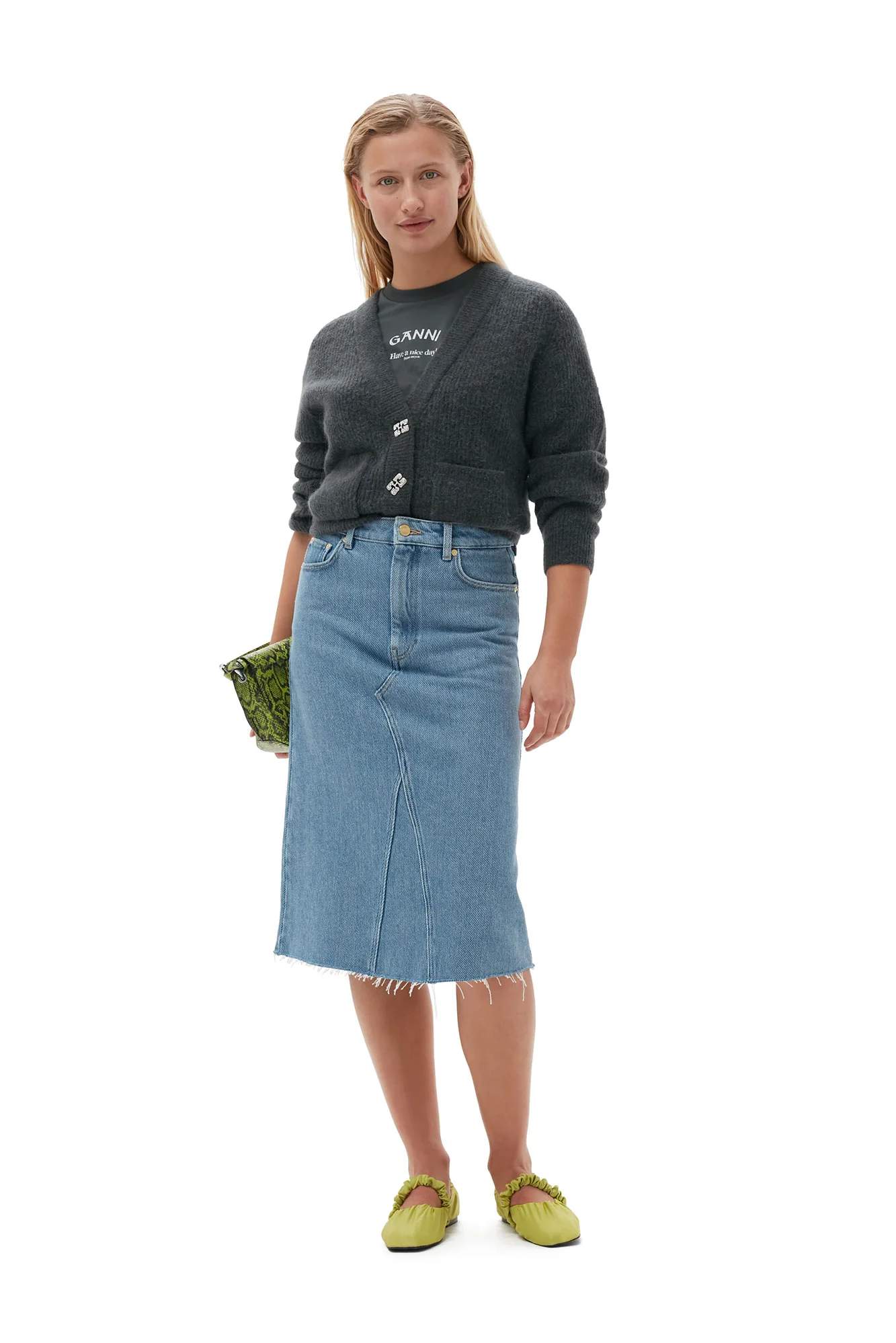 Soft Wool Cardigan | Volcanic Ash - Image 4