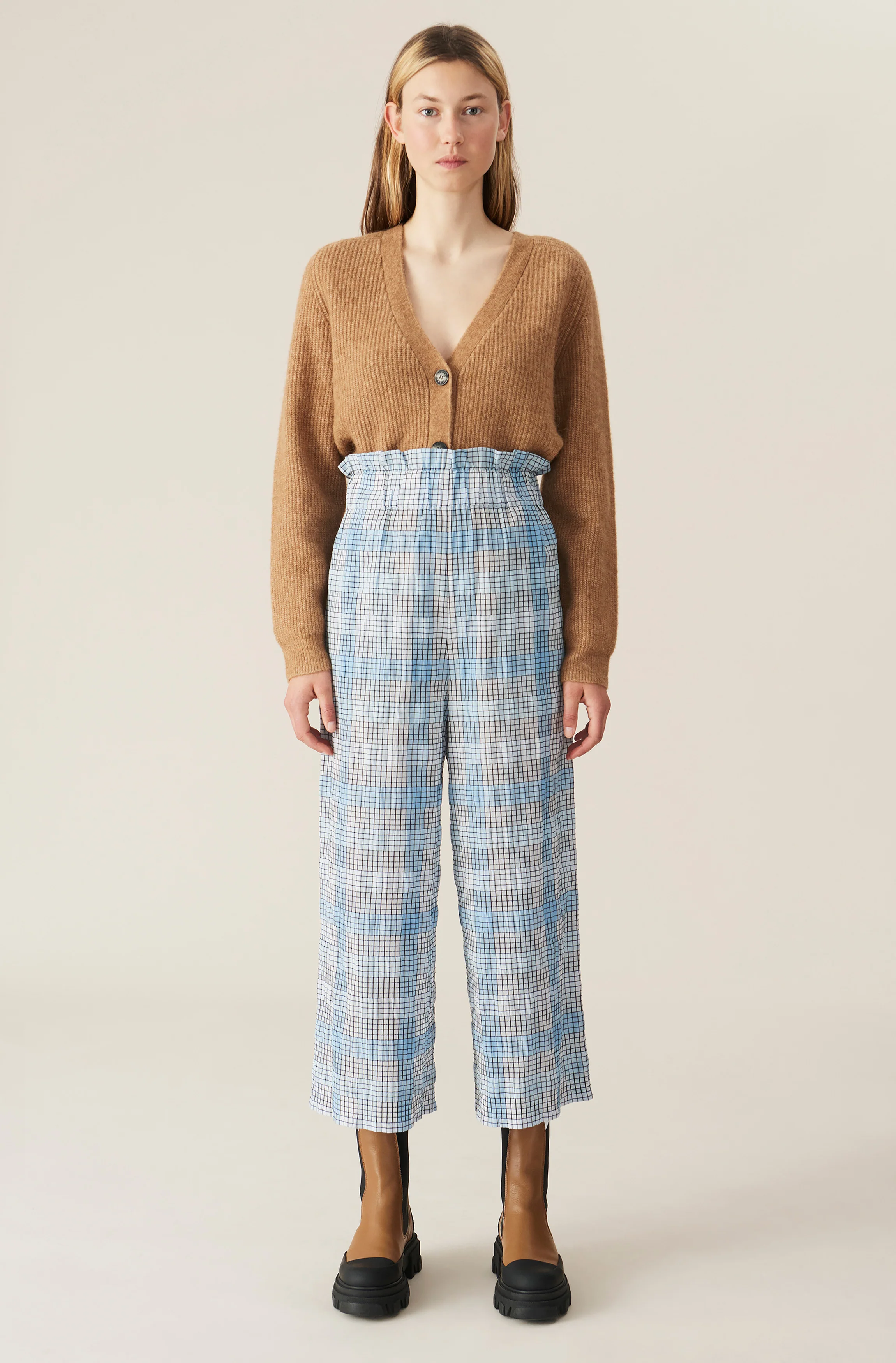 Soft Wool Knit Cardigan | Tiger's Eye - Image 3