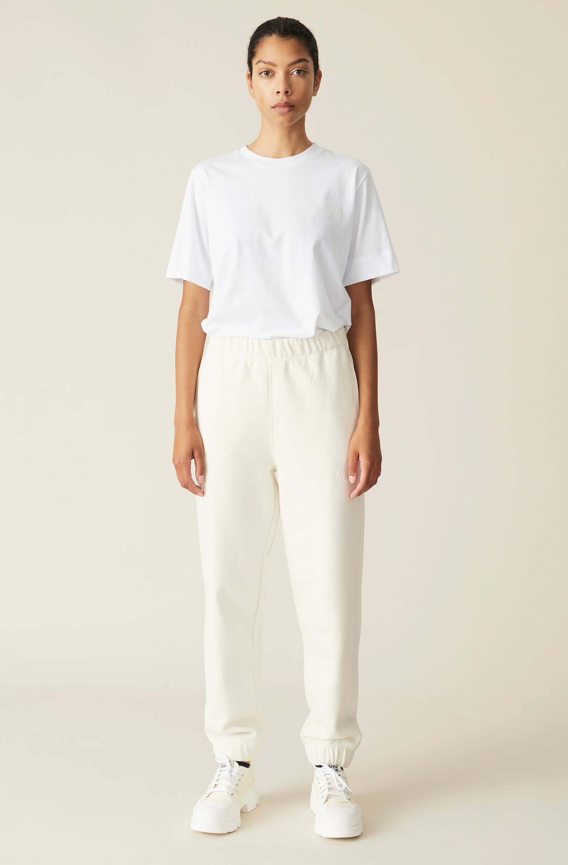 Software Isoli Elasticated Joggers | Egret - Image 2