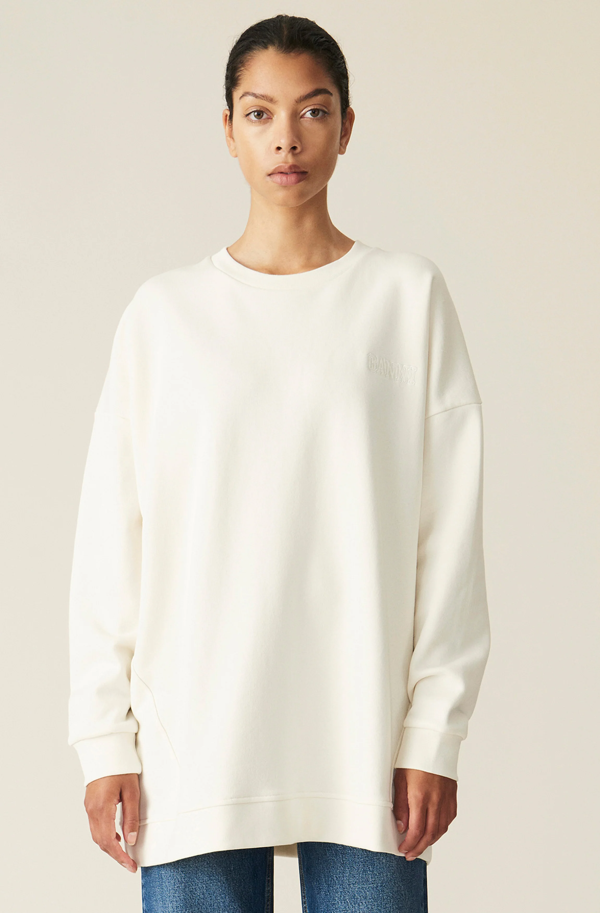 Software Isoli Oversized Sweatshirt | Egret - Image 3