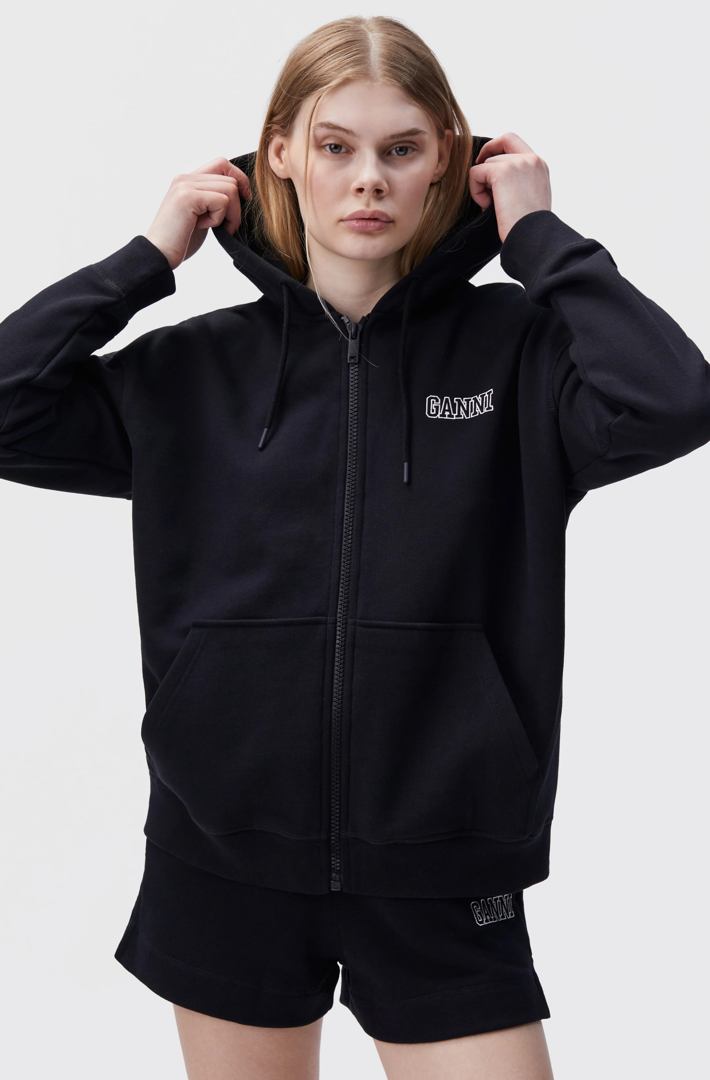 Software Isoli Software Oversized Zip Hoodie | Black - Image 3