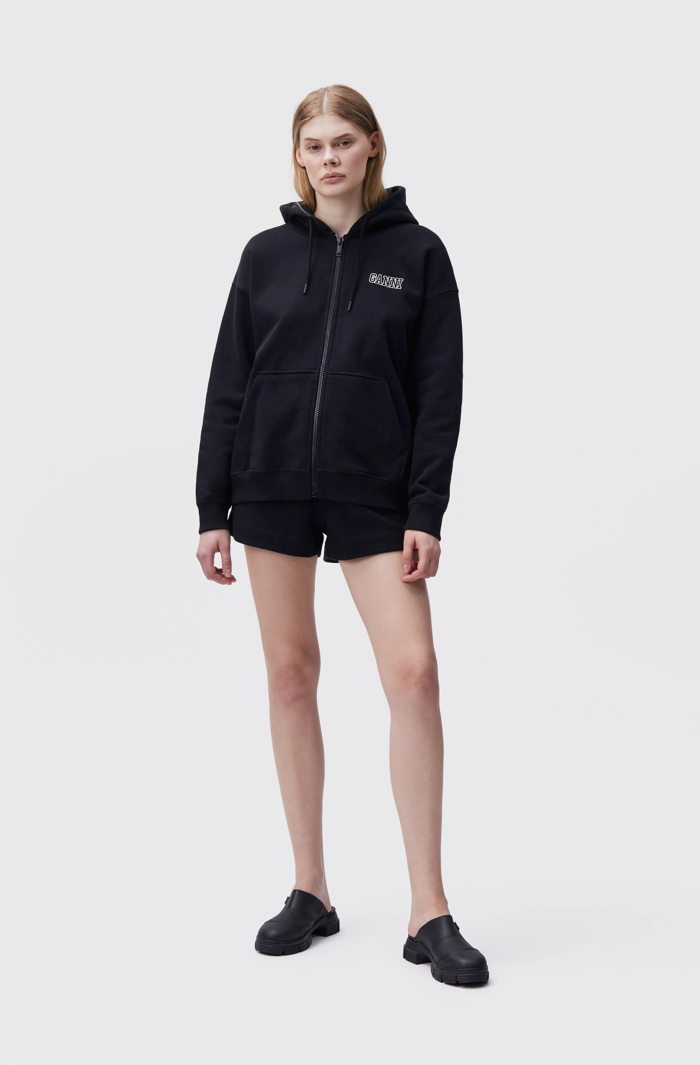 Software Isoli Software Oversized Zip Hoodie | Black - Image 4