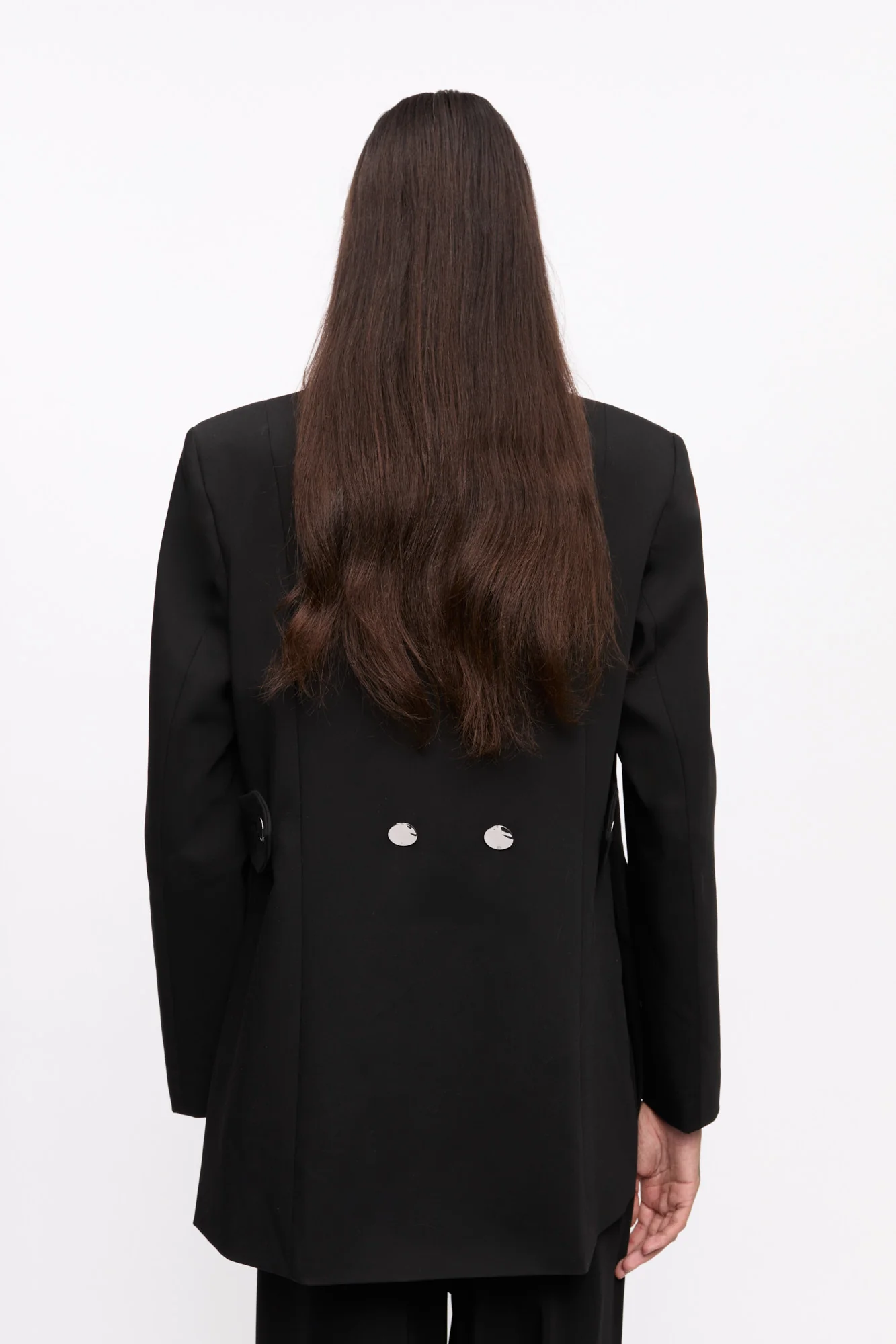 Solid Twill Suiting Blazer | Black - Image 4