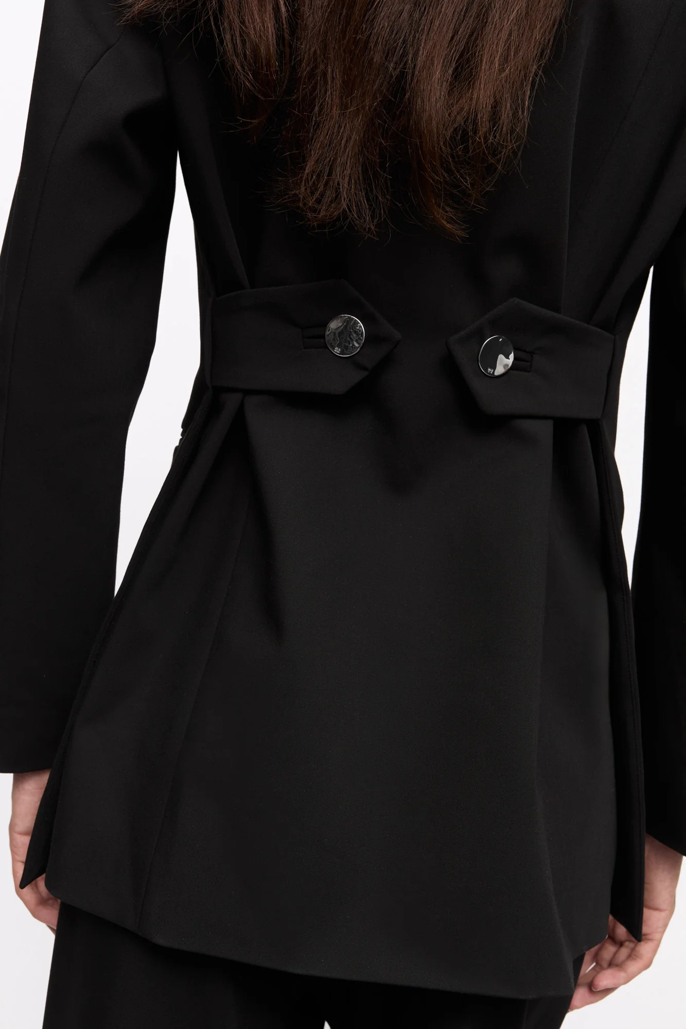 Solid Twill Suiting Blazer | Black - Image 6