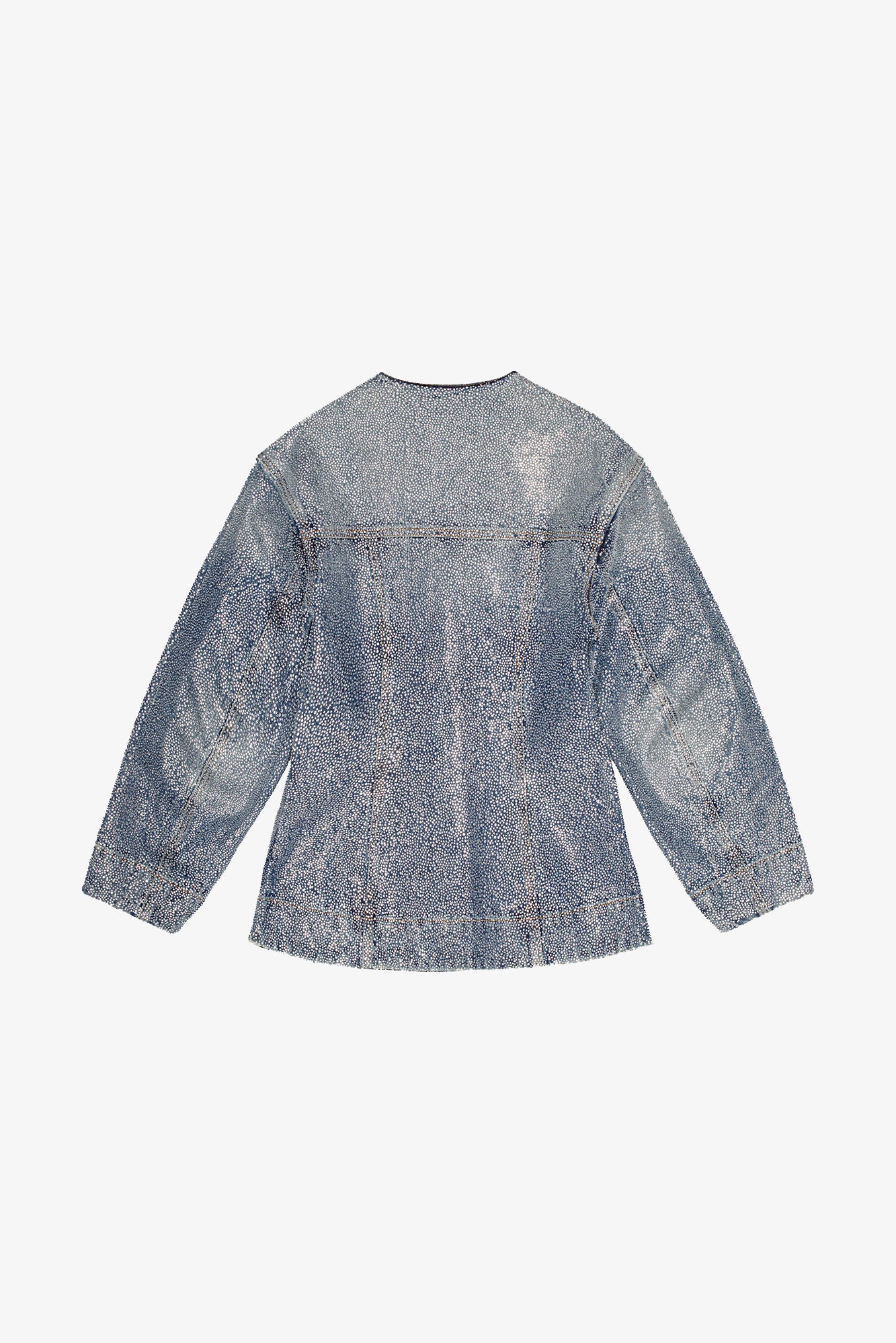 Sparkle Denim Fitted Blazer | Tint Wash - Image 2