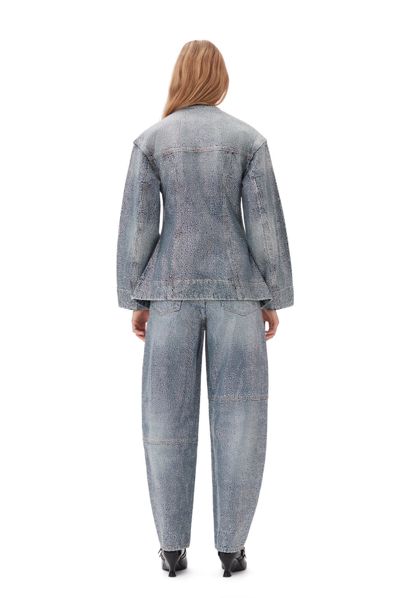 Sparkle Denim Fitted Blazer | Tint Wash - Image 6