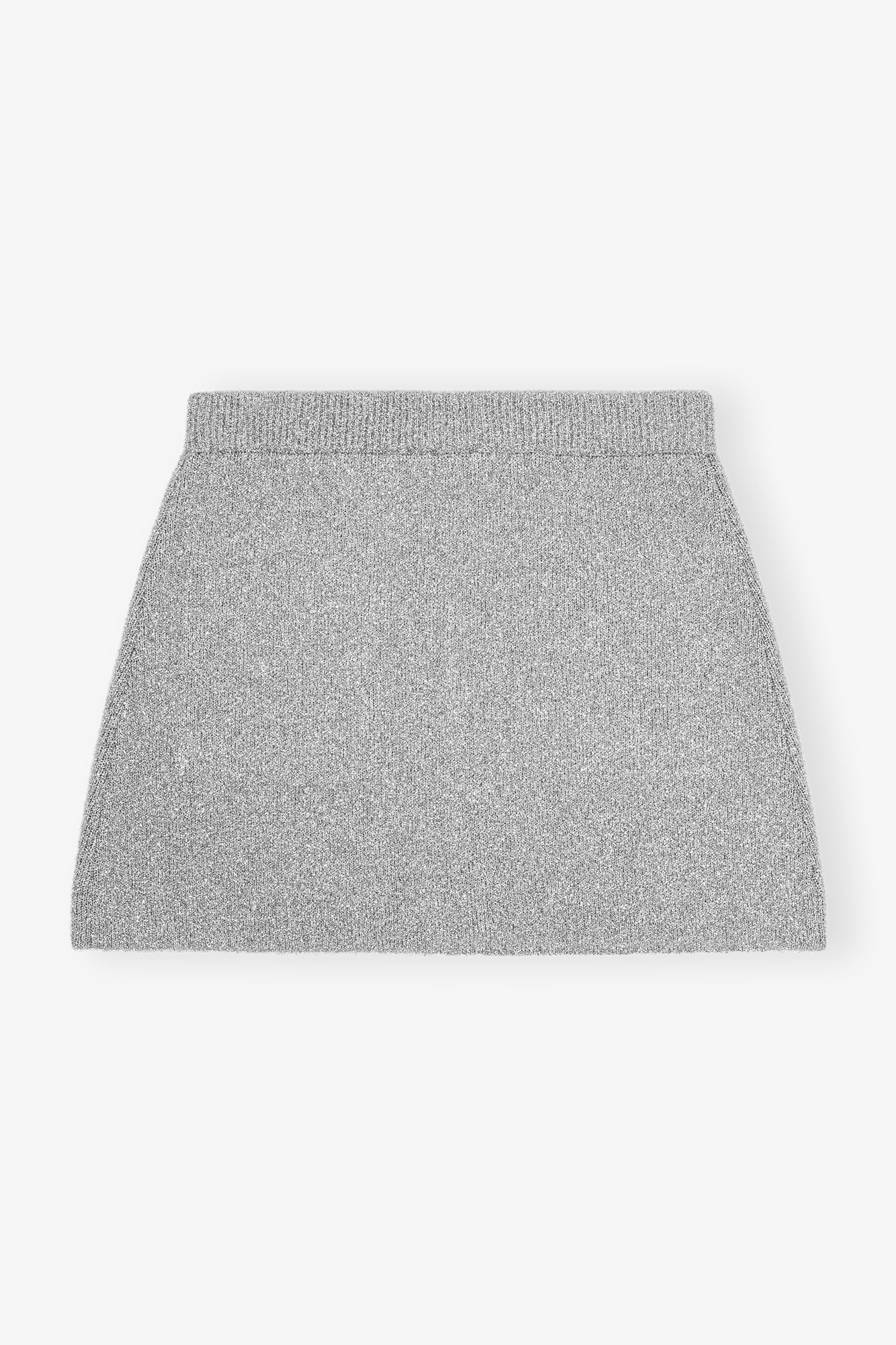 Sparkle Doubleface Mini Skirt | Silver - Image 2